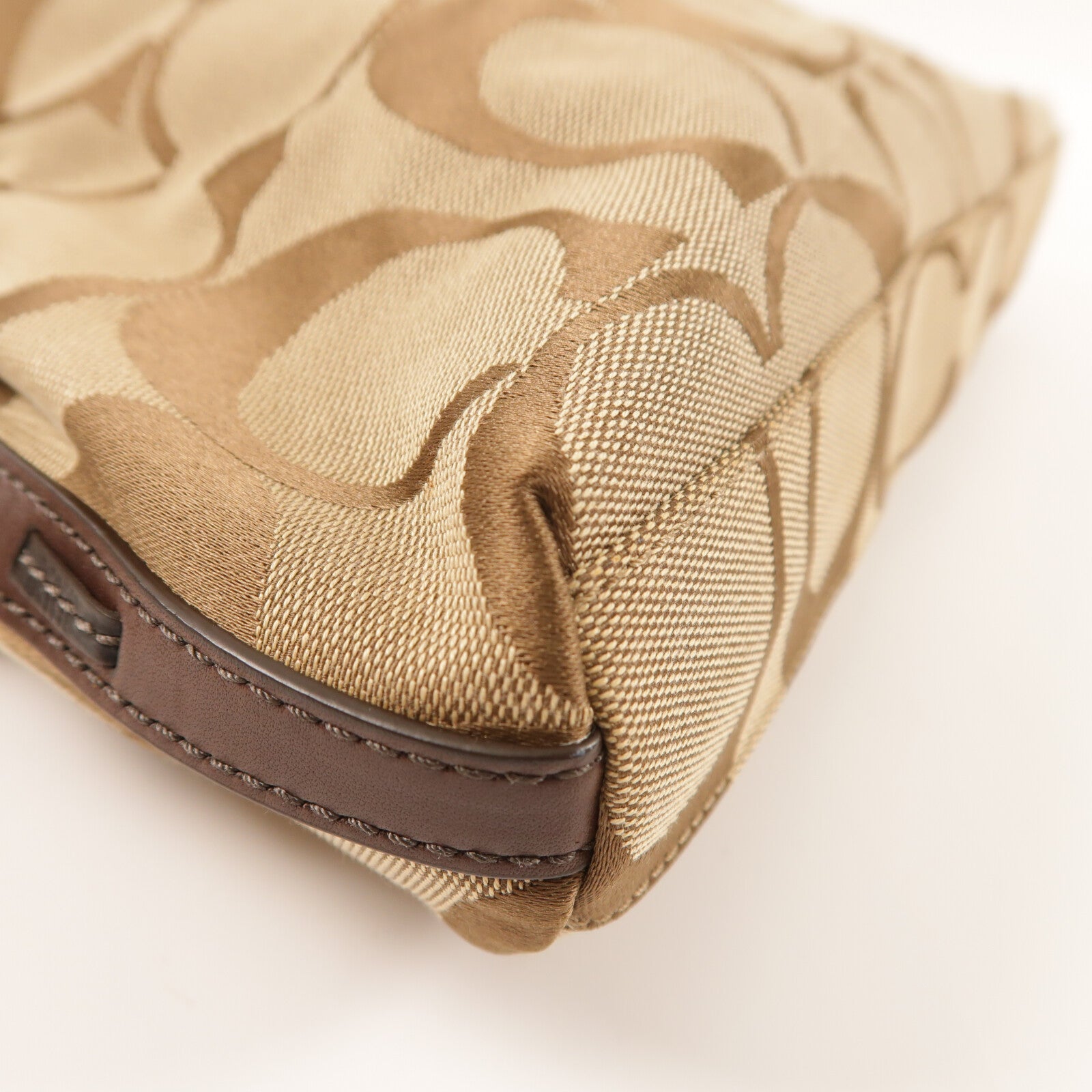 COACH 帆布2 Way Shoulder金扣手挽肩背兩用袋