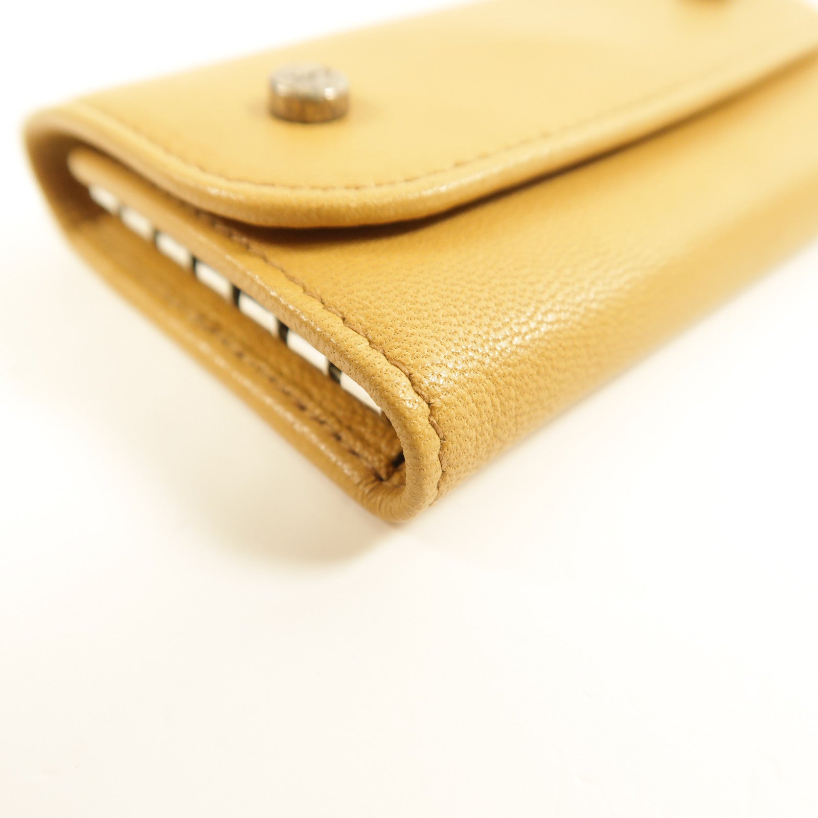 SAINT LAURENT 牛皮皮革Key Case銀扣鎖匙包