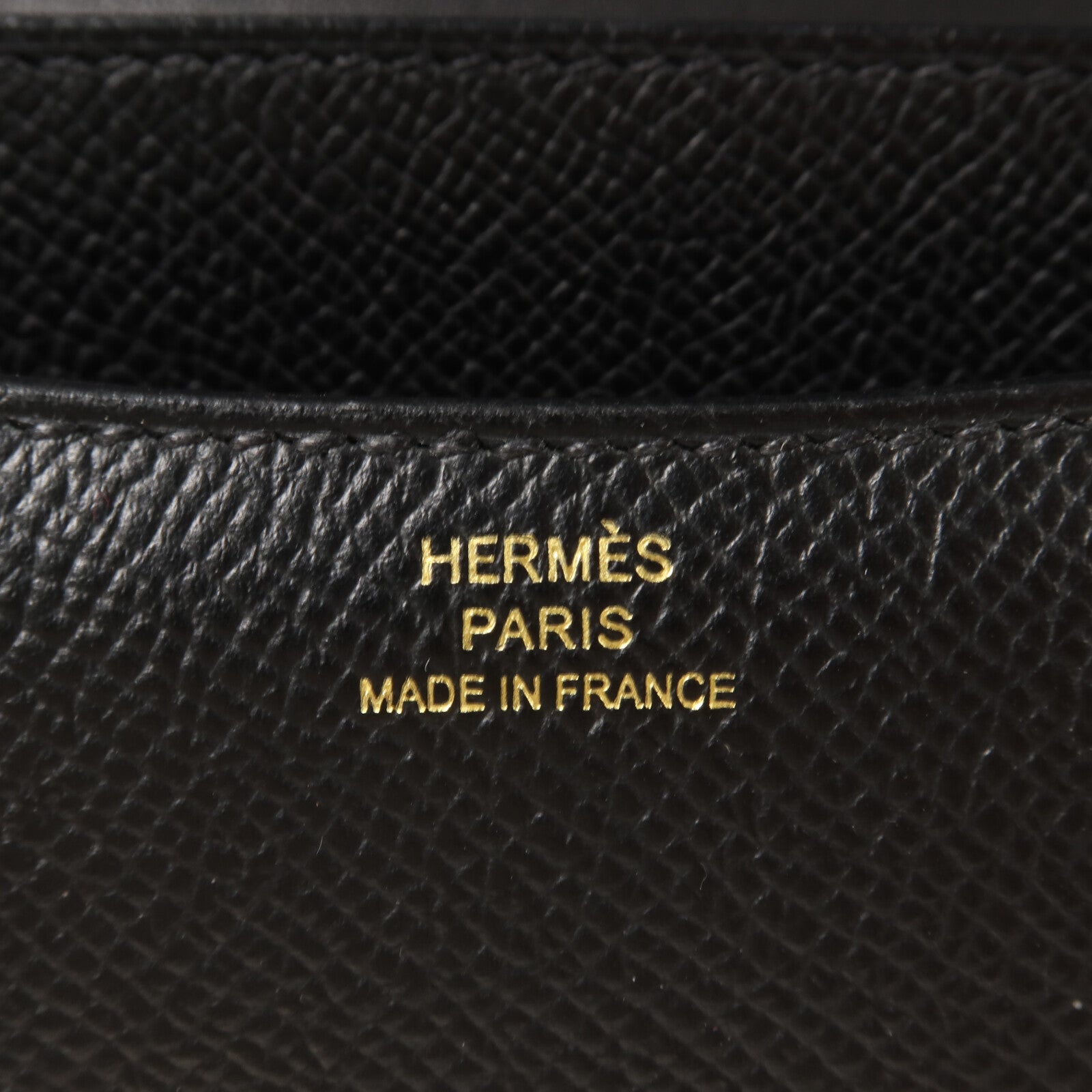 HERMES Epsom皮革Constance Mini肩背袋Noir