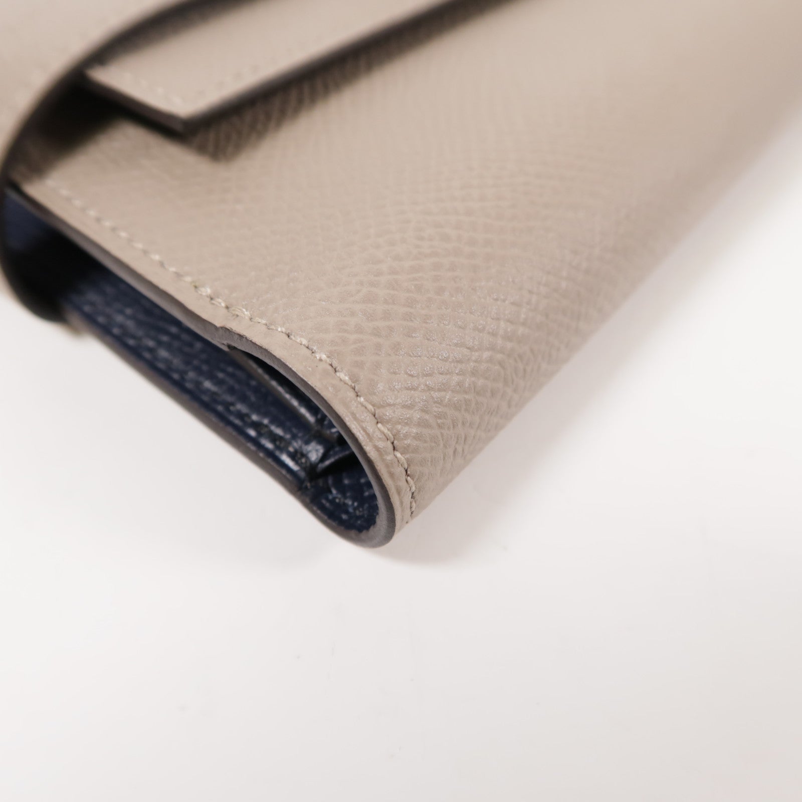 HERMES Epsom皮革Kelly Wallet銀扣錢包