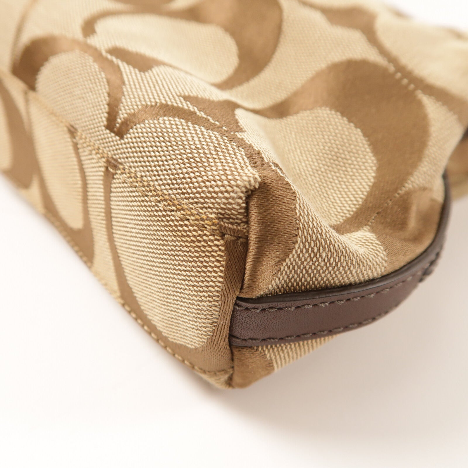 COACH 帆布2 Way Shoulder金扣手挽肩背兩用袋