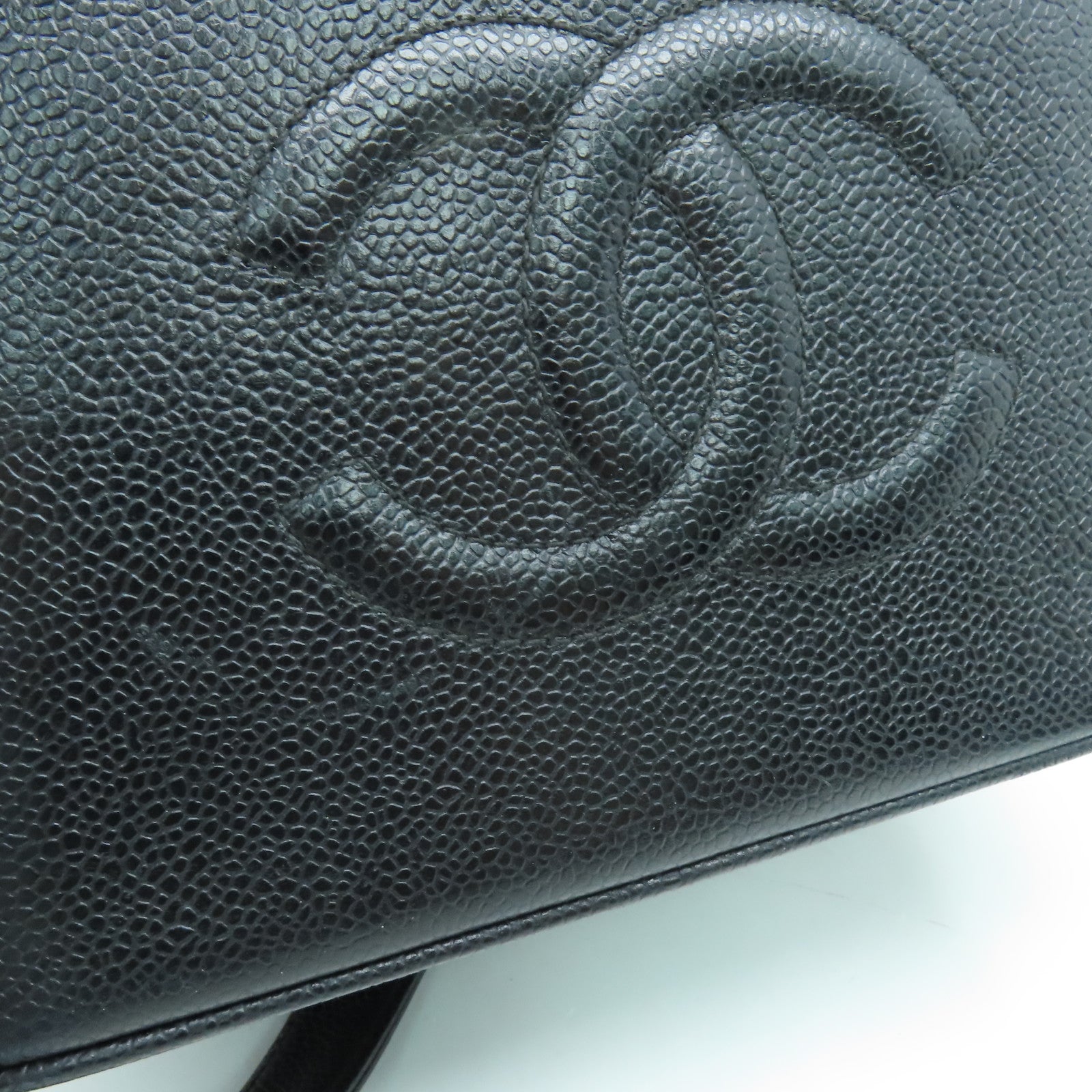 CHANEL 【清倉大減價】牛皮皮革Vintage Bag金扣手挽肩背兩用袋黑色