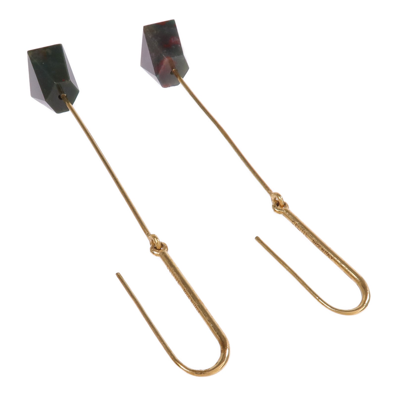 CELINE 金屬Stone Earrings耳環