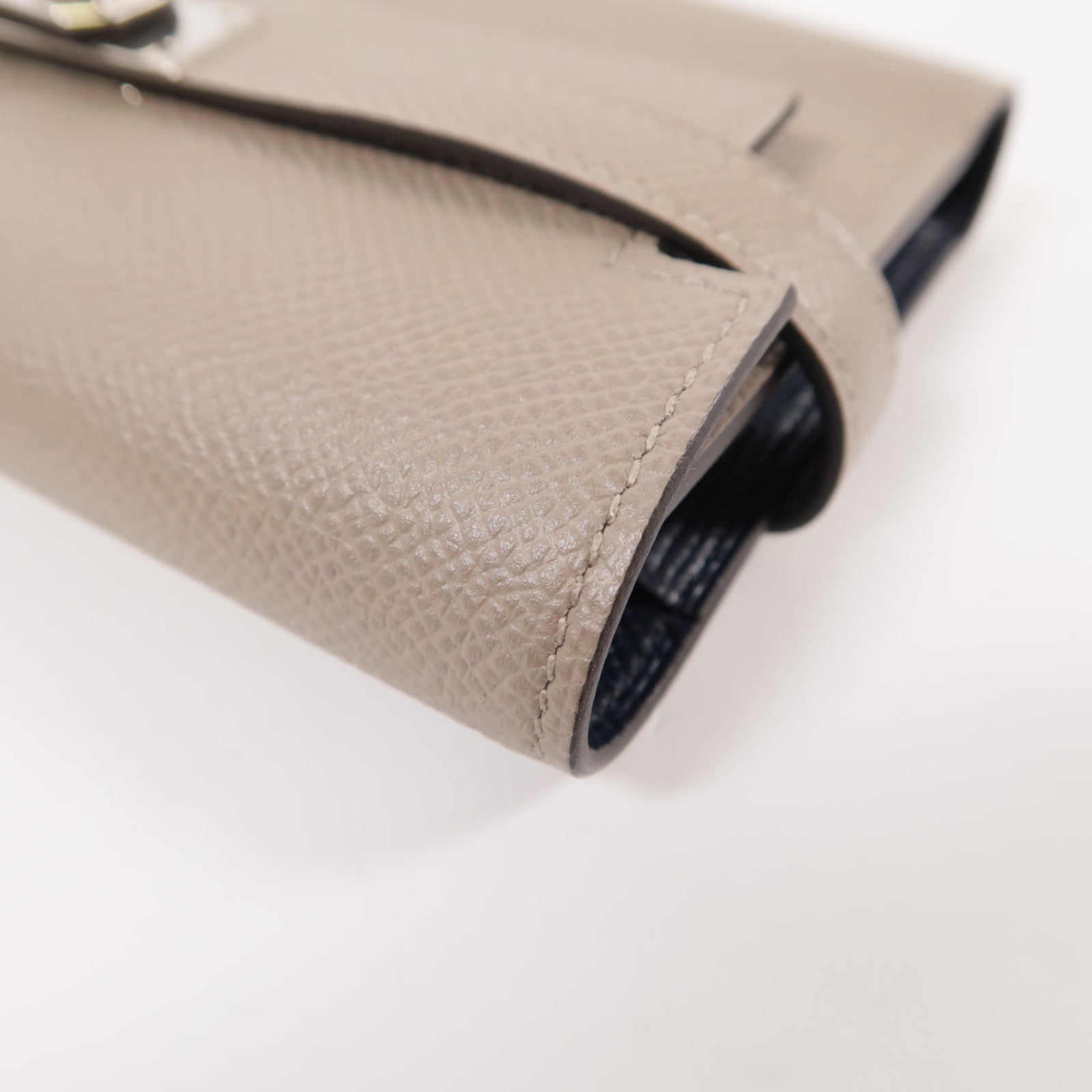 HERMES Epsom皮革Kelly Wallet銀扣錢包