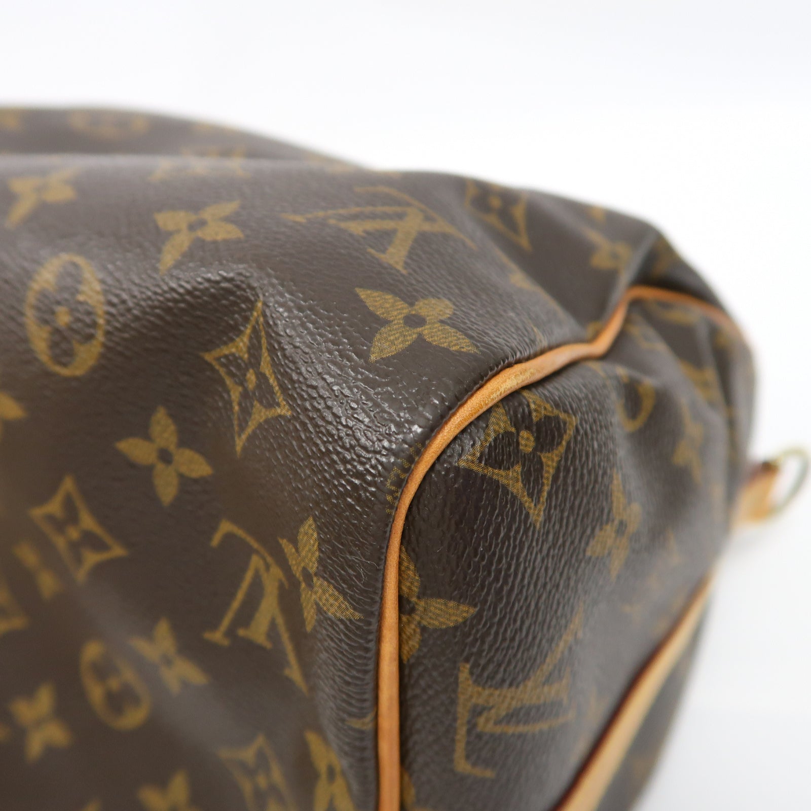 LOUIS VUITTON Monogram Speedy Bandouliere 30金扣手挽肩背兩用袋啡色