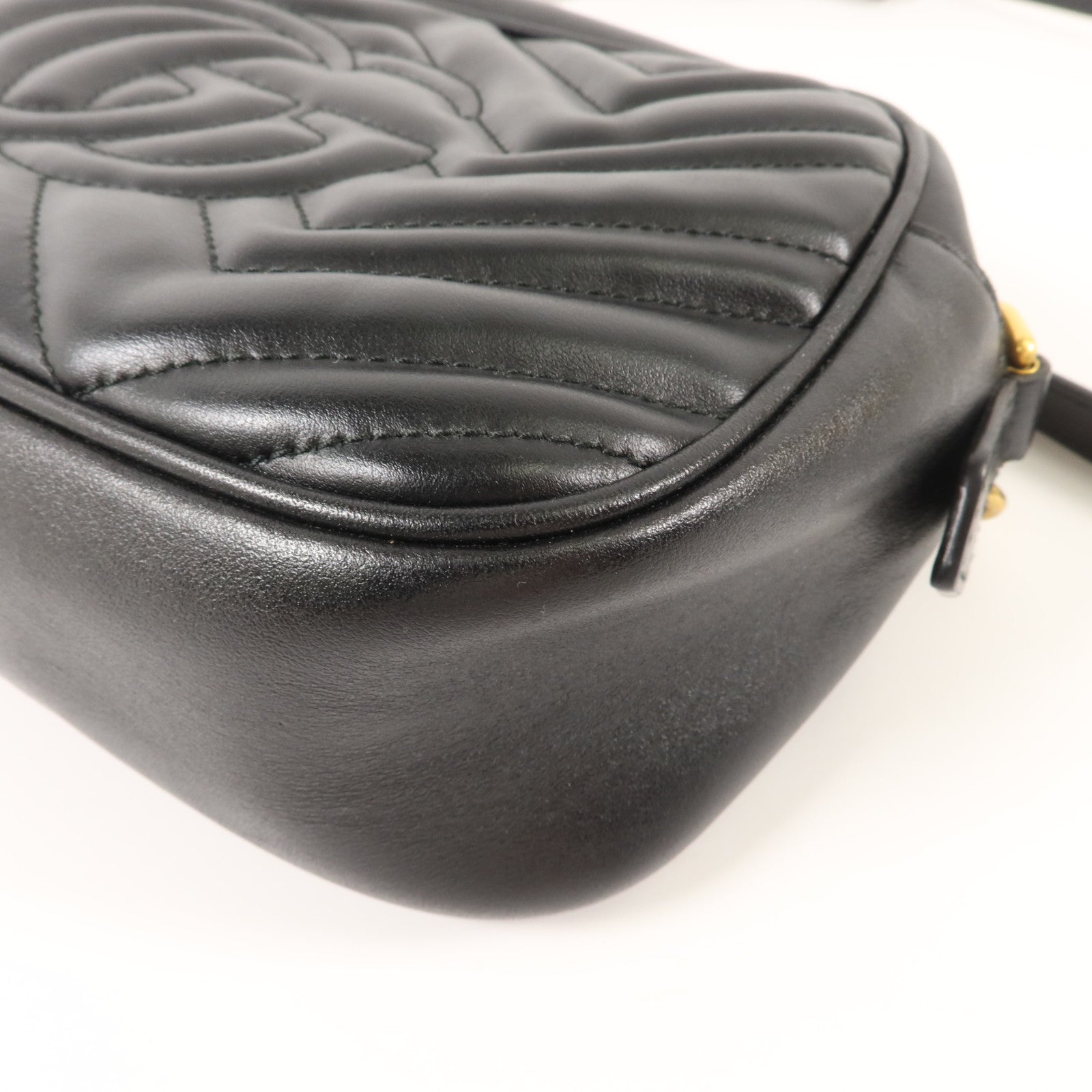 GUCCI 牛皮皮革GG Marmont Shoulder Bag鏈帶肩背袋