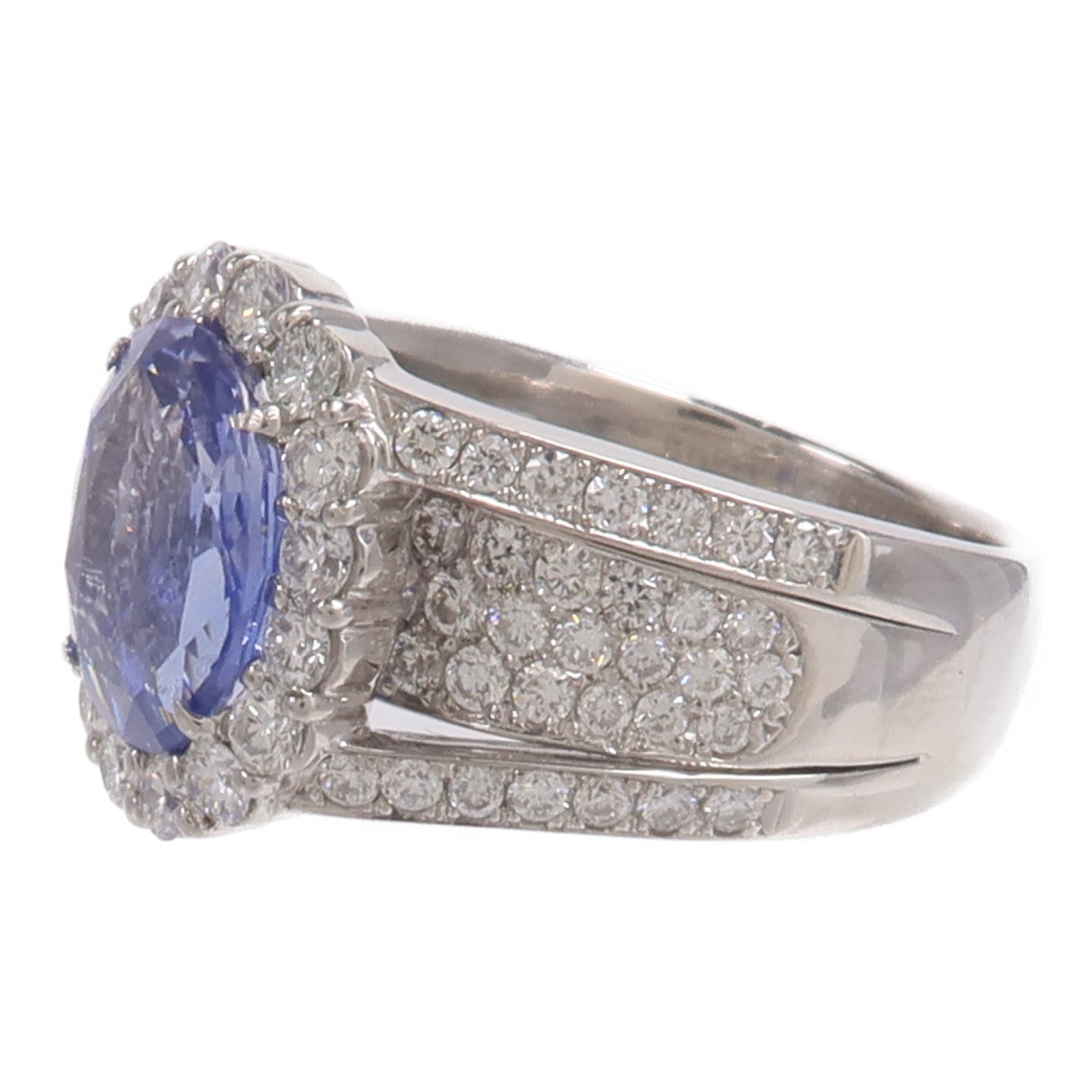 JEWELRY PT900鉑金Sapphire Diamond藍寶石/鑽石戒指