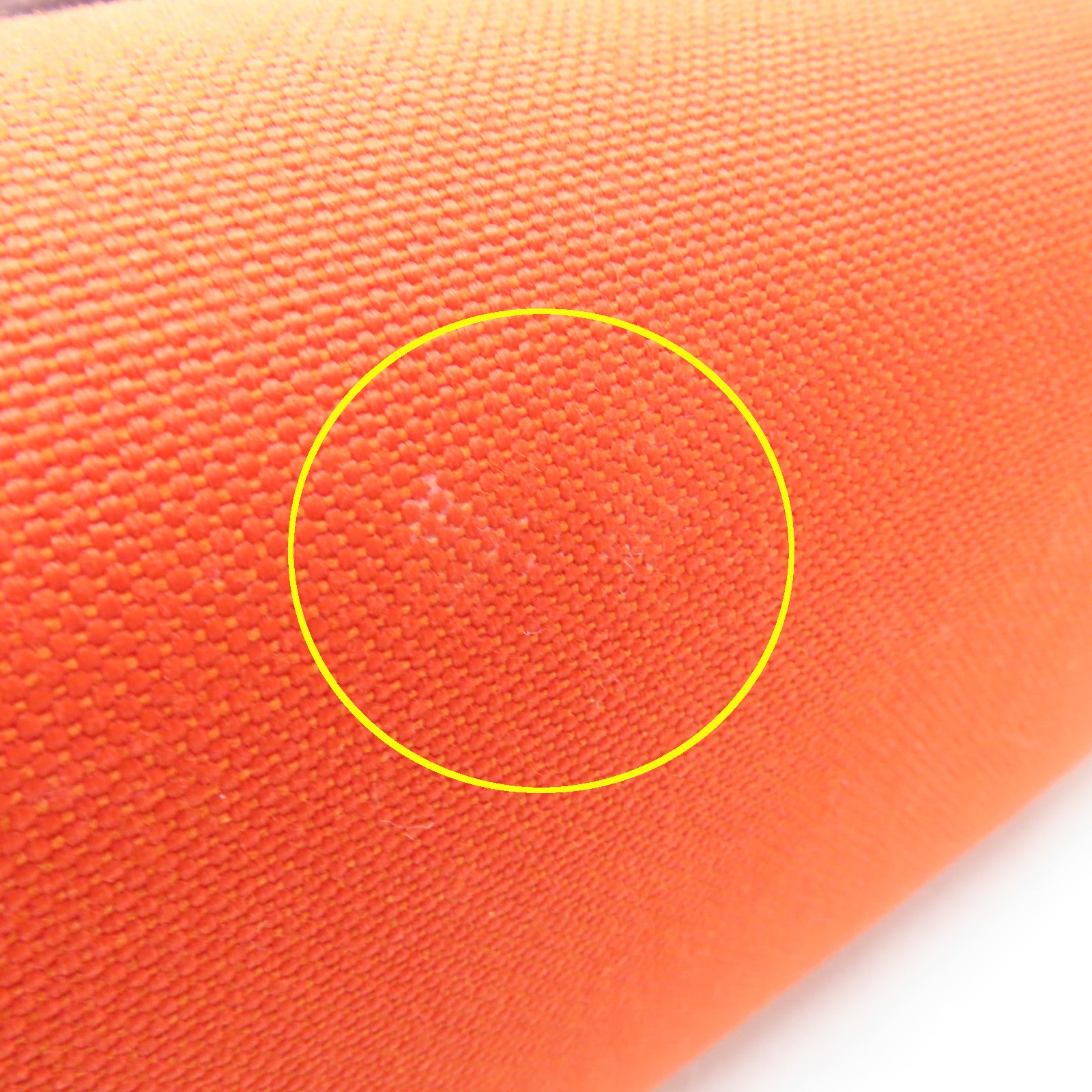 HERMES 【激減優惠】帆布Herbag PM銀扣手挽肩背兩用袋Mecano橙色