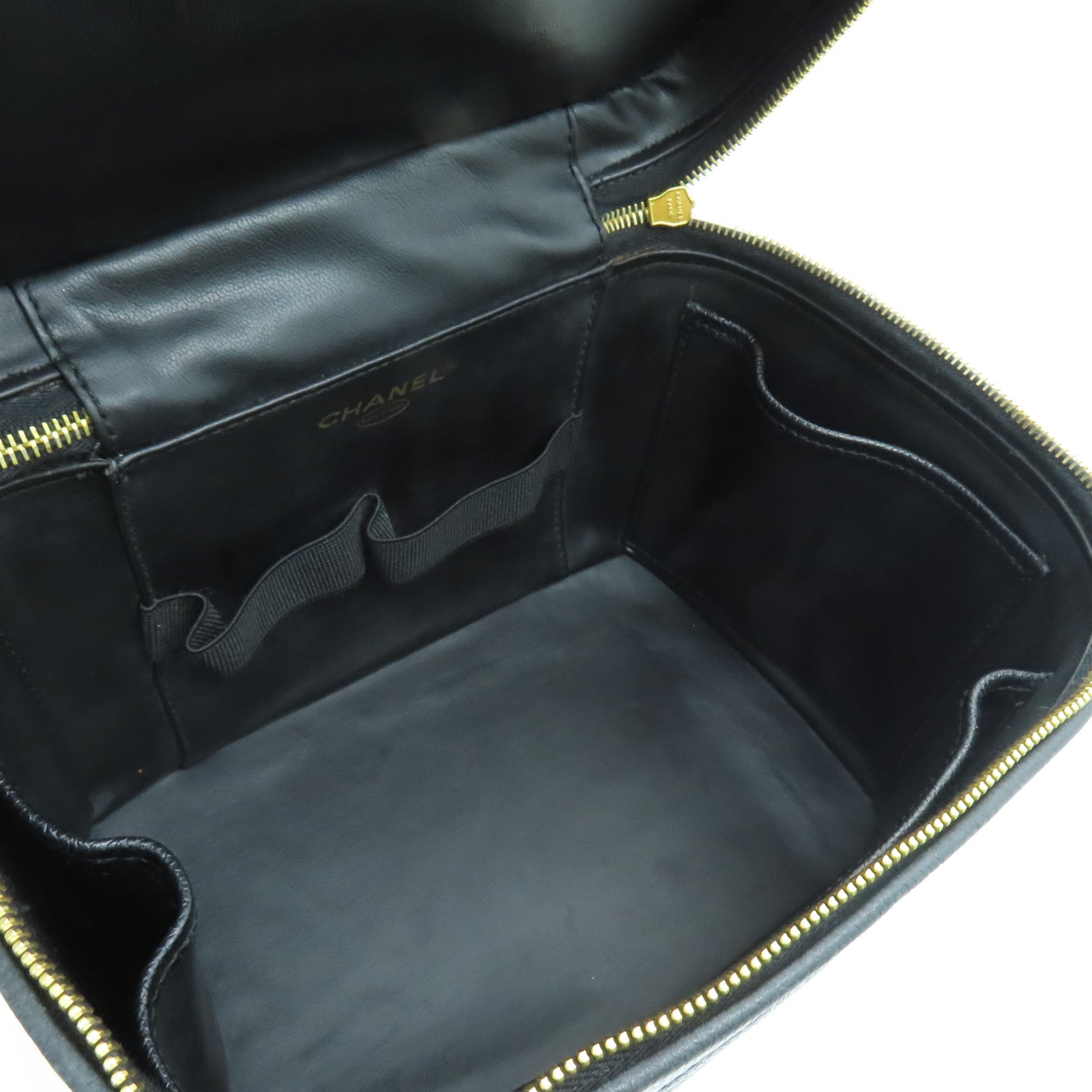 CHANEL 【清倉大減價】牛皮皮革Vintage Bag金扣手挽肩背兩用袋黑色