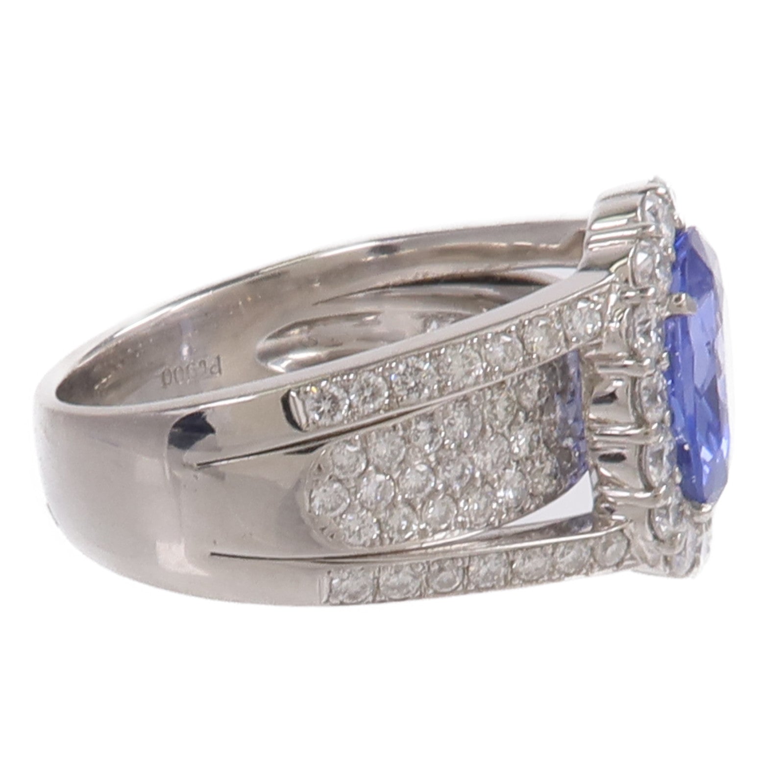 JEWELRY PT900鉑金Sapphire Diamond藍寶石/鑽石戒指