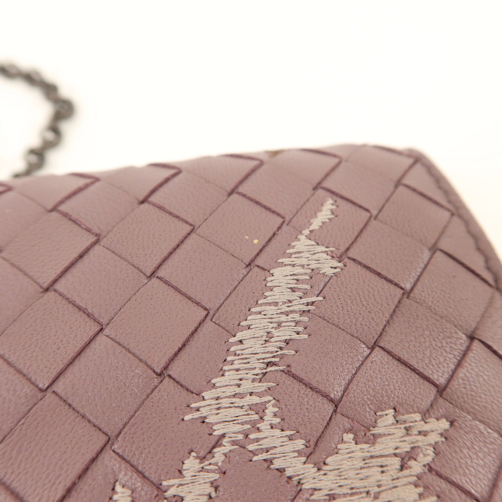 BOTTEGA VENETA 羊皮皮革Wallet On Chain鏈帶肩背袋