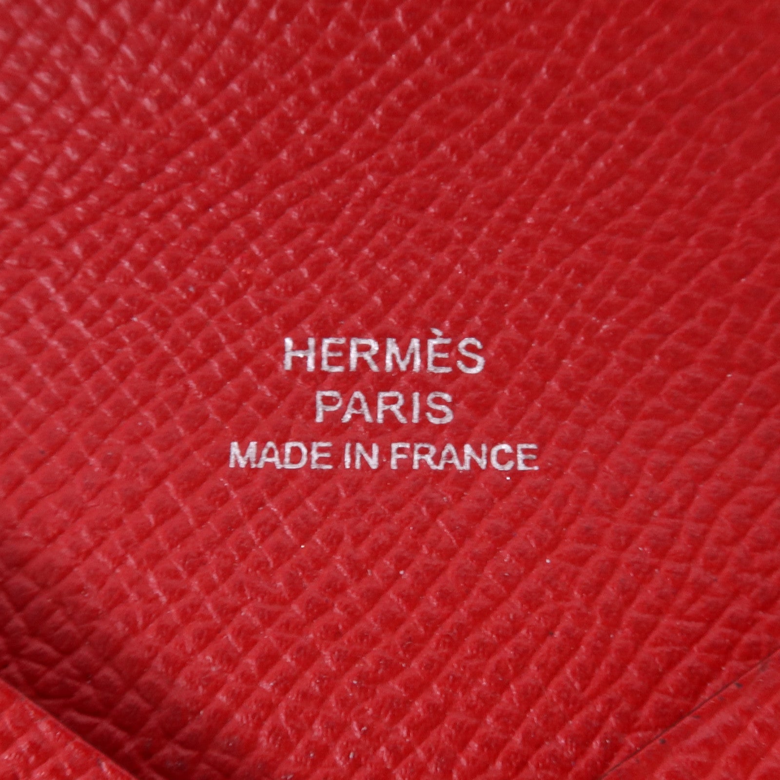 HERMES Epsom皮革Card Holder銀扣卡片套