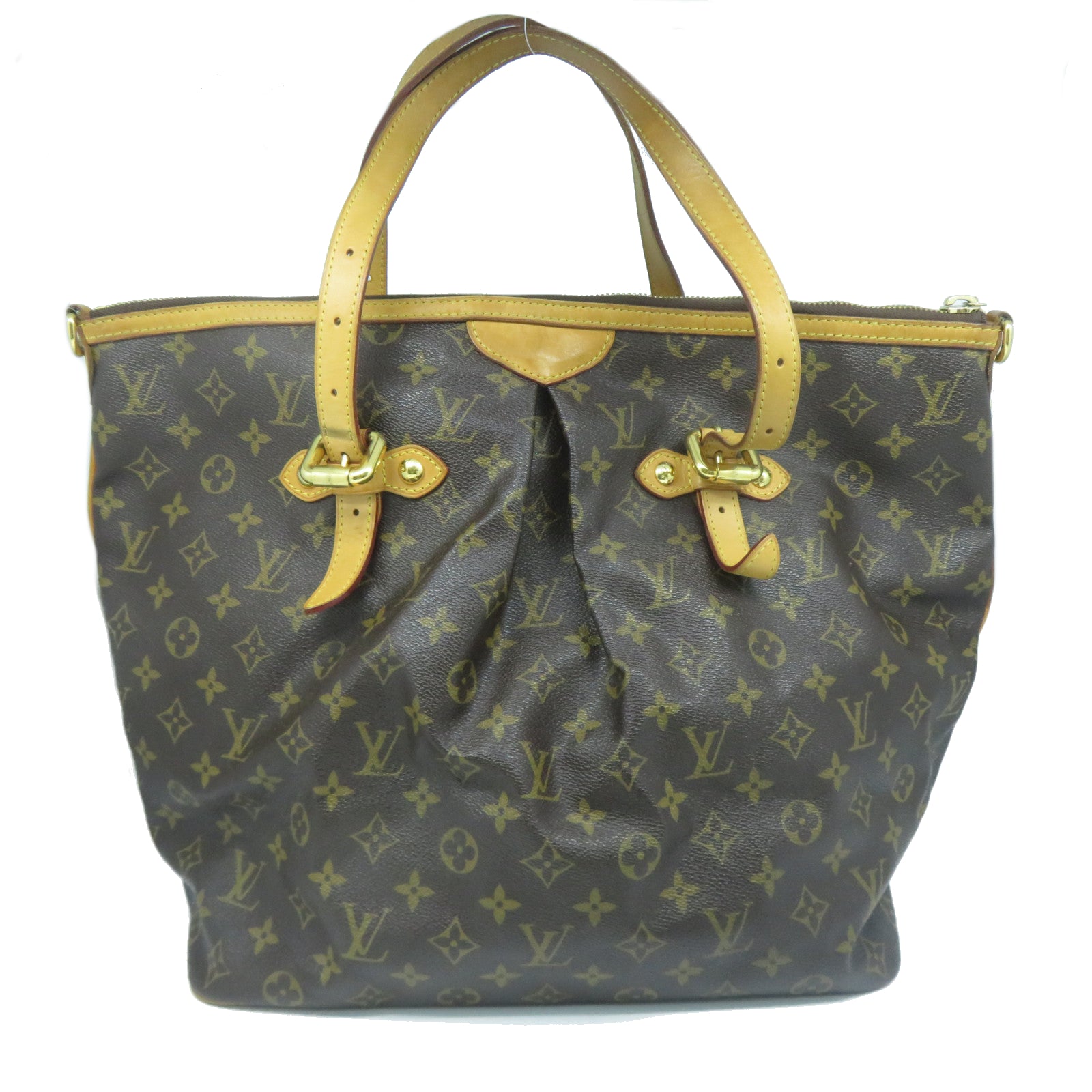 LOUIS VUITTON 【激減優惠】Monogram Palermo GM金扣手挽肩背兩用袋啡色