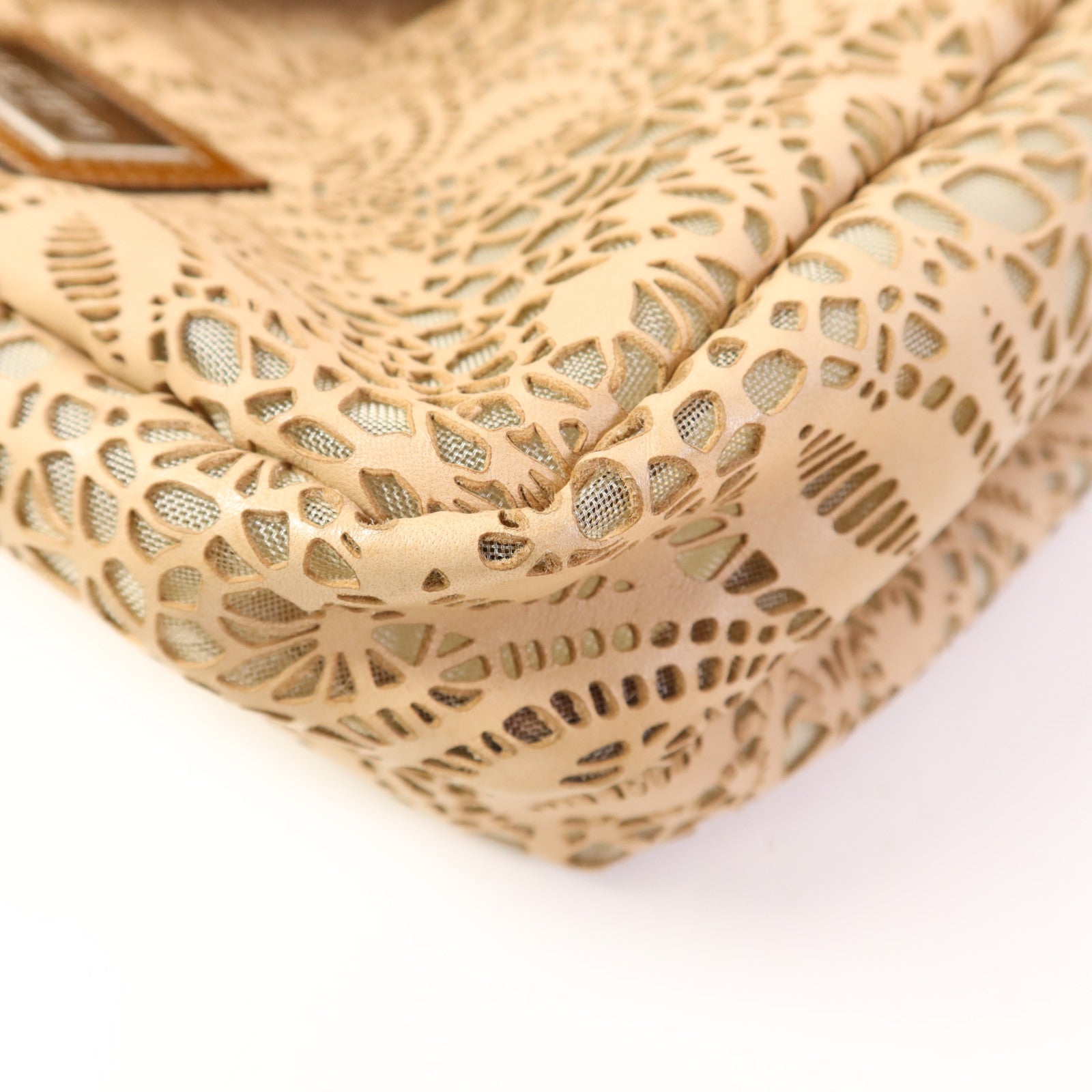 Valentino 牛皮皮革/漆皮皮革Handbag銀扣肩背袋