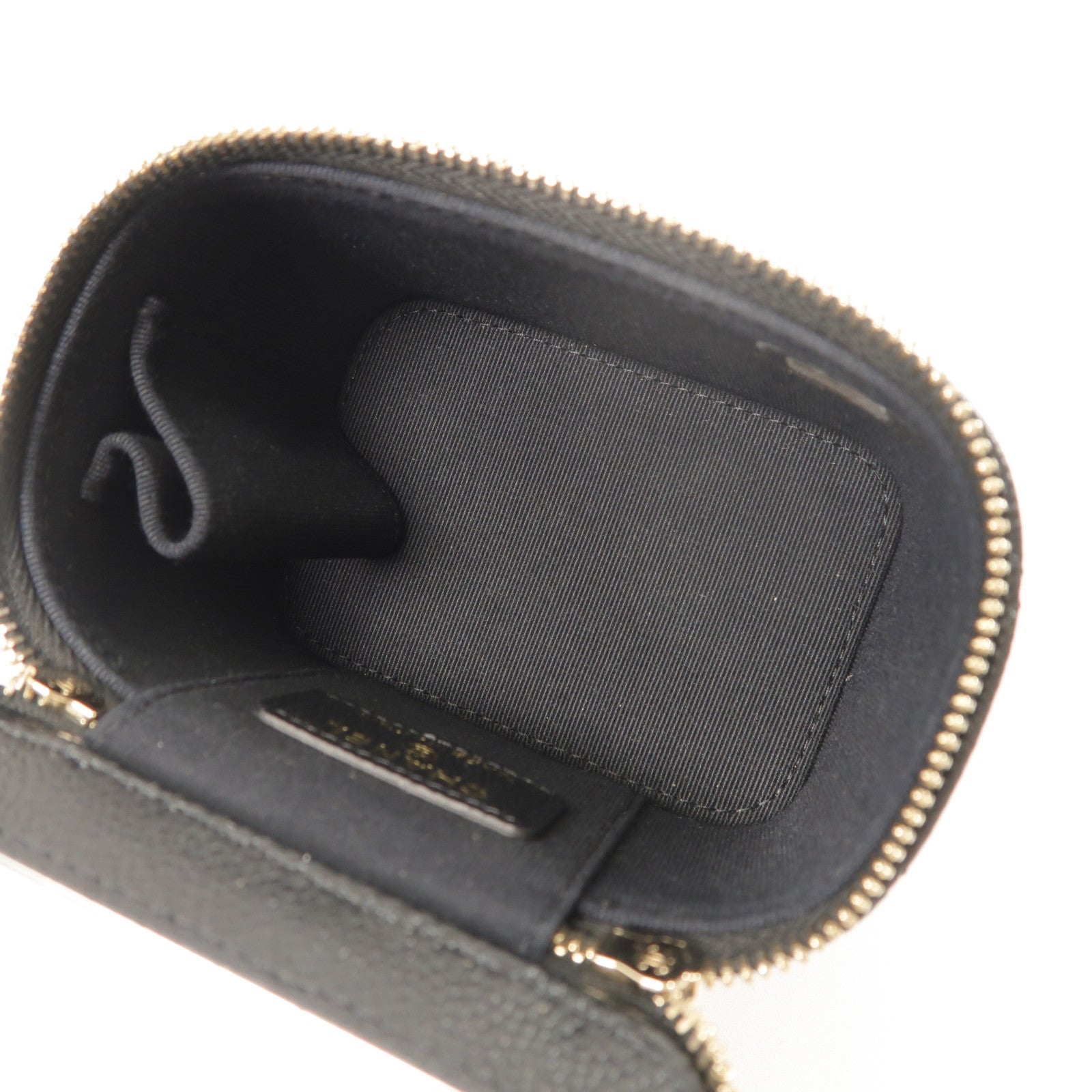 CHANEL 牛皮皮革Vanity Case鏈帶肩背袋