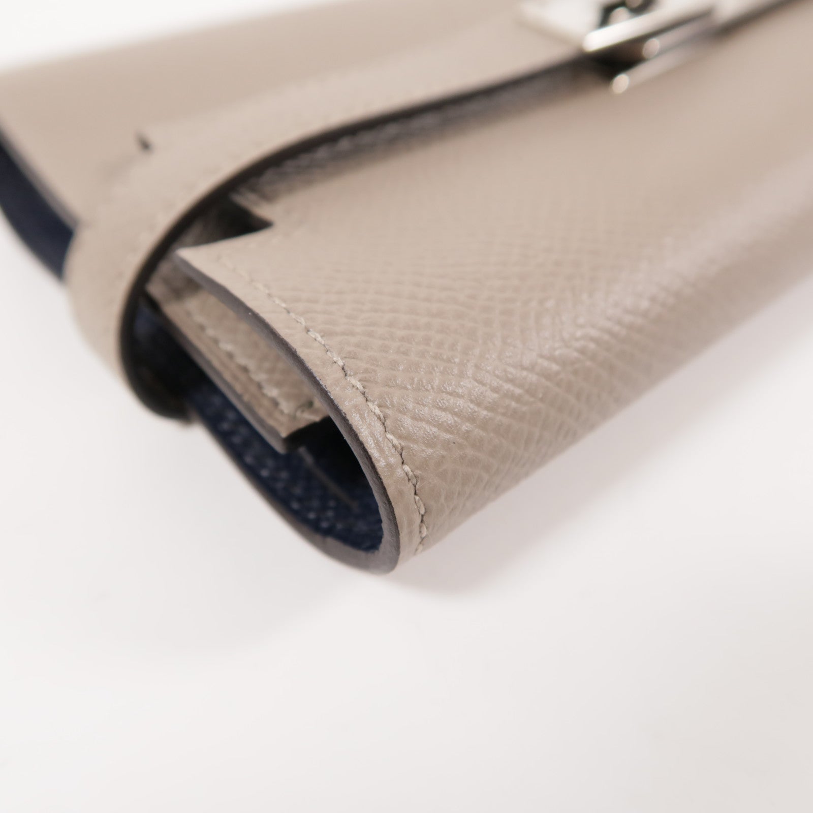 HERMES Epsom皮革Kelly Wallet銀扣錢包