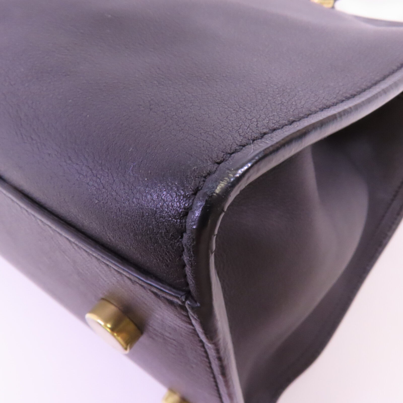 SAINT LAURENT 牛皮皮革2Way Shoulder Bag金扣手挽肩背兩用袋