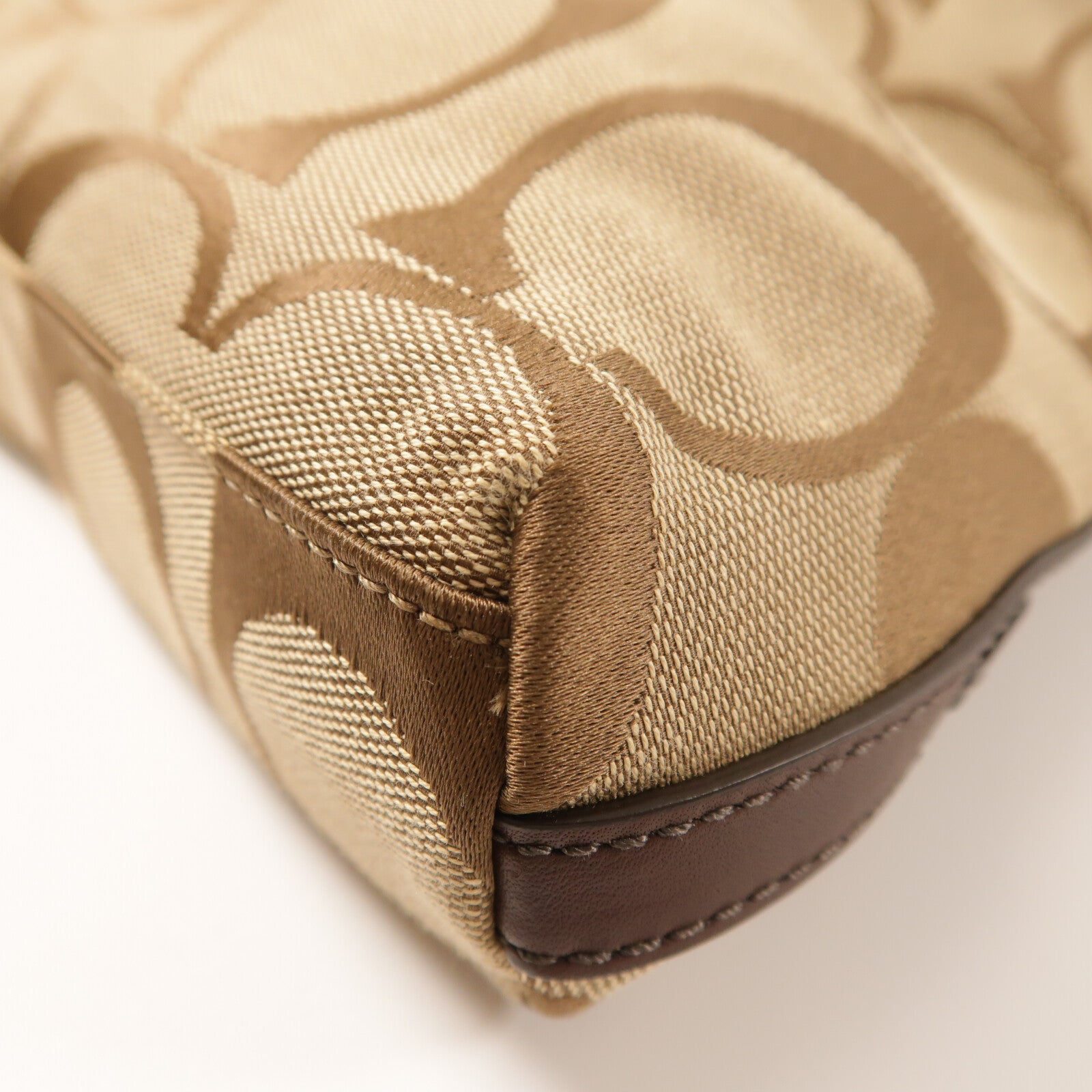 COACH 帆布2 Way Shoulder金扣手挽肩背兩用袋