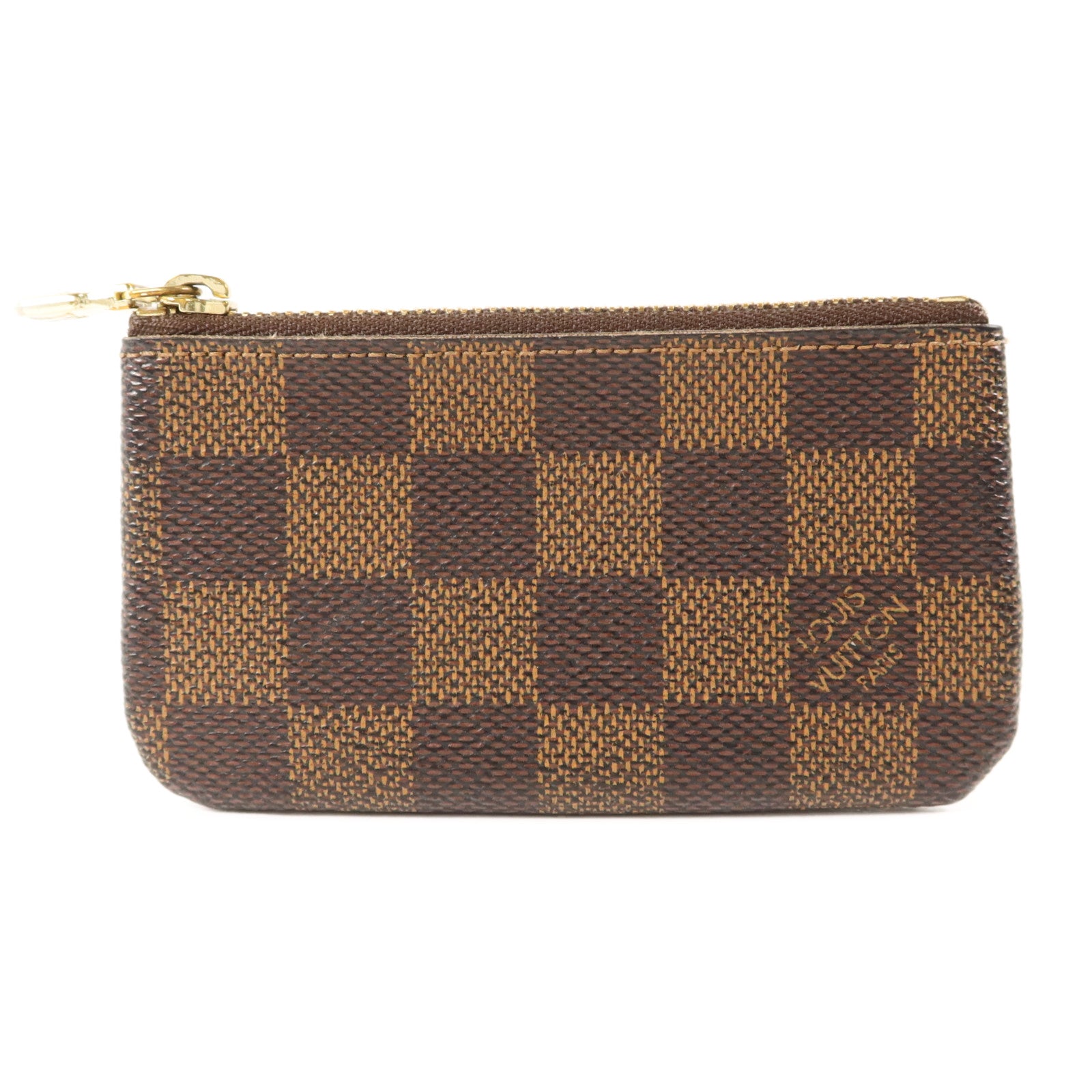 LOUIS VUITTON Damier Pochette Cles金扣零錢包