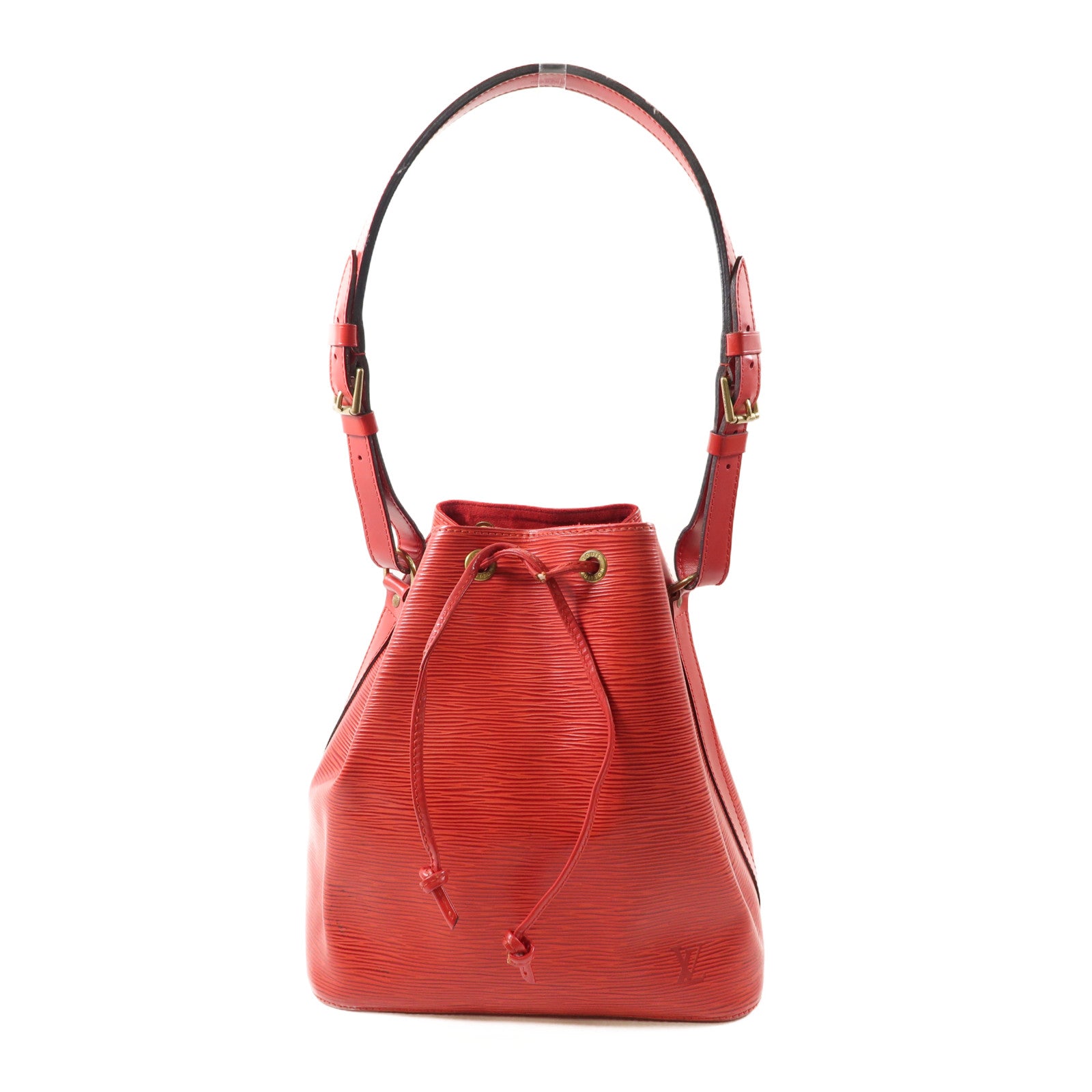 LOUIS VUITTON Epi Petit Noe金扣肩背袋紅色