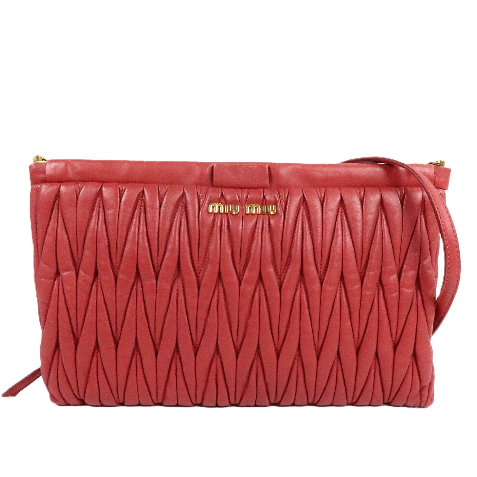 Miu Miu 羊皮皮革Shoulder Clutch Bag肩背袋