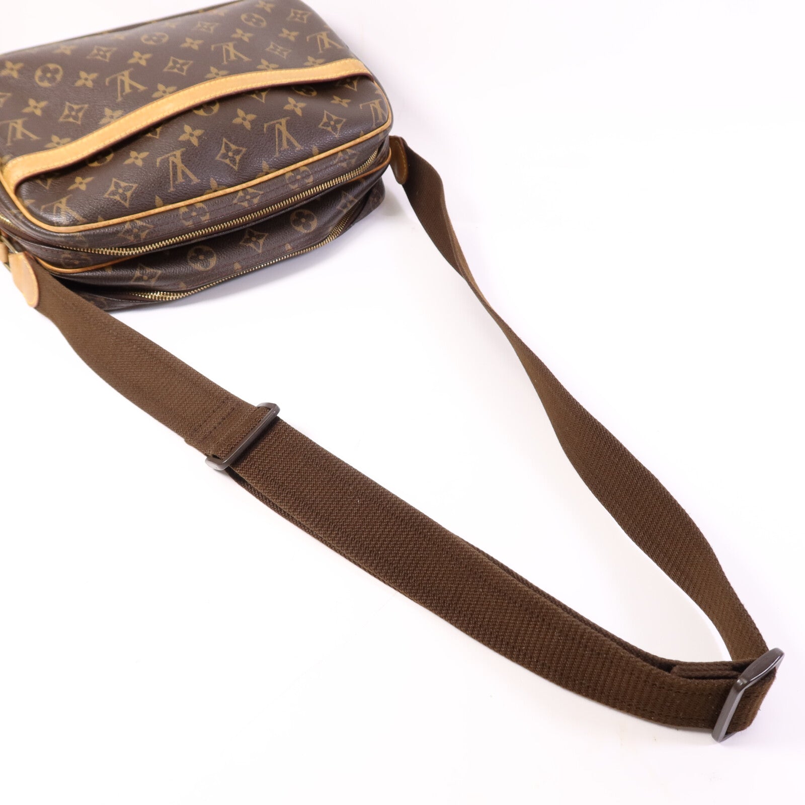 LOUIS VUITTON 【激減優惠】Monogram Reporter PM金扣肩背袋