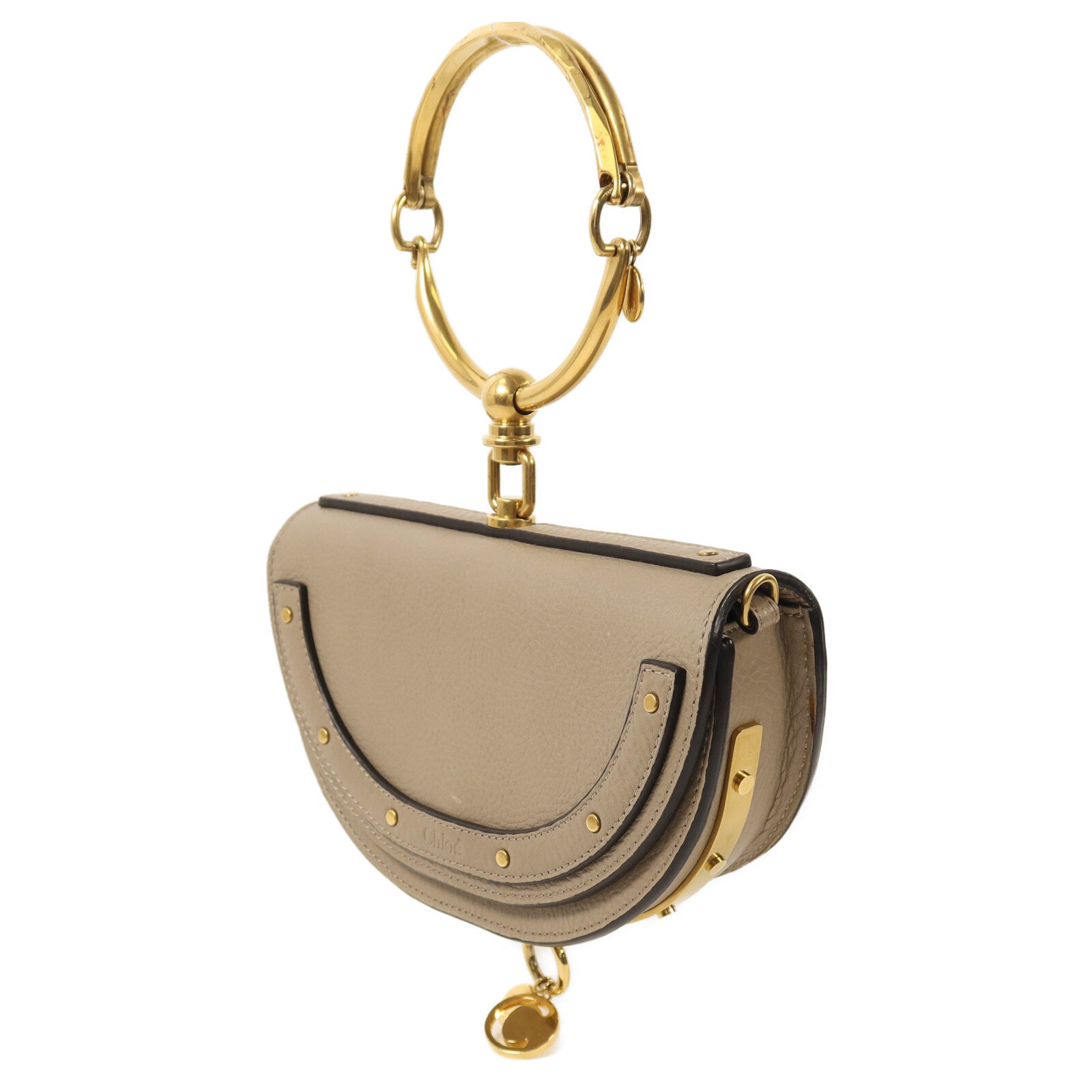 Chloe 牛皮皮革Nile Minaudiere Bracelet Bag金扣手挽肩背兩用袋