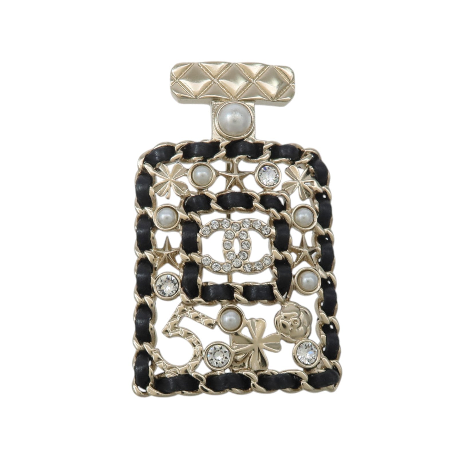 CHANEL 【激減優惠】金屬/皮革Brooch胸針