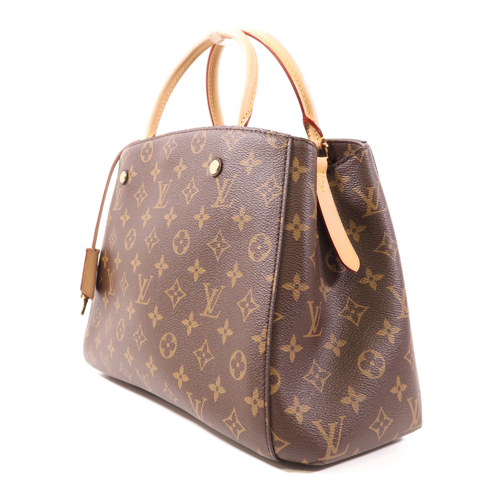 LOUIS VUITTON Monogram Montaigne MM金扣手挽肩背兩用袋