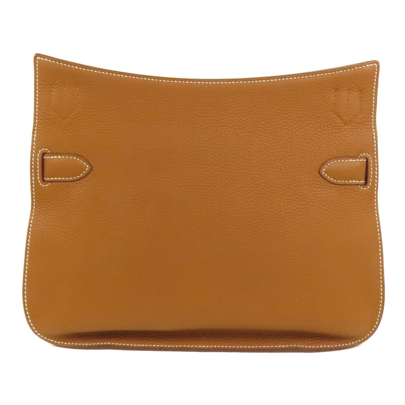 HERMES Clemence皮革Jypsiere 31銀扣肩背袋Gold