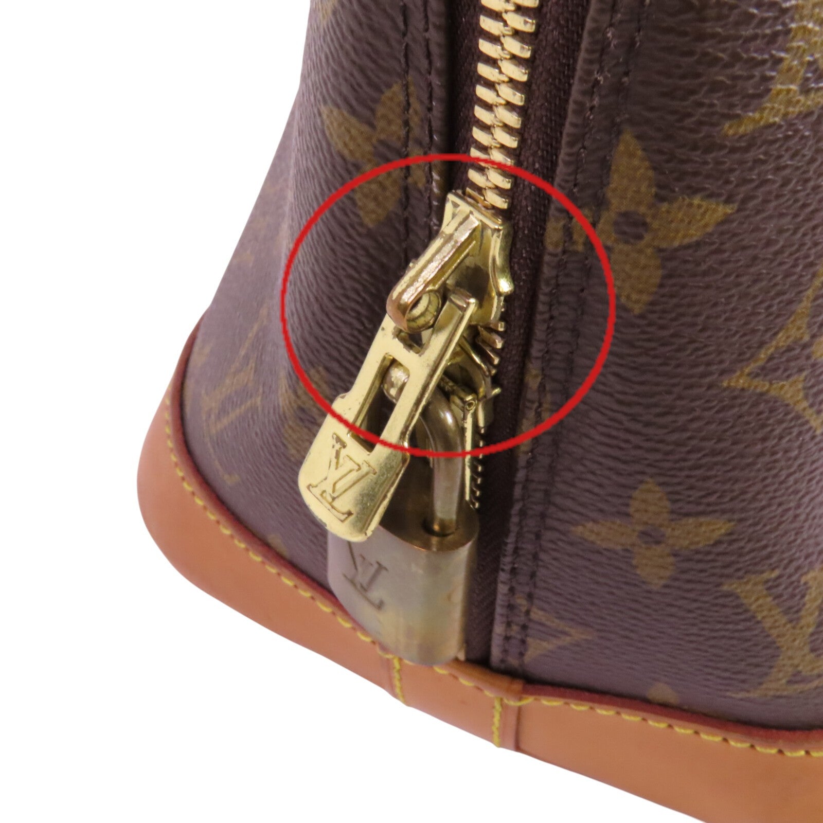 LOUIS VUITTON Monogram Alma PM金扣手挽袋