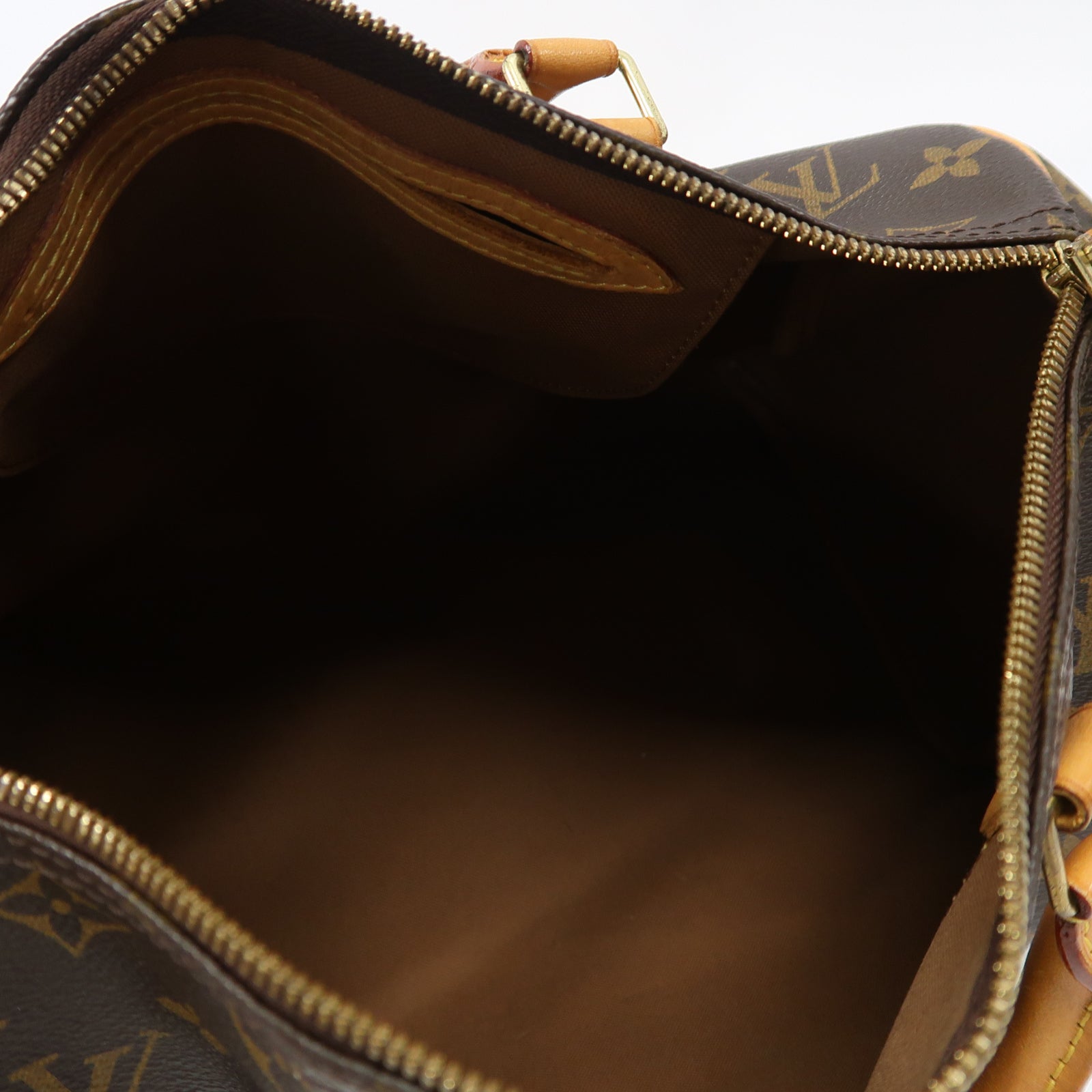 LOUIS VUITTON Monogram Speedy Bandouliere 30金扣手挽肩背兩用袋啡色