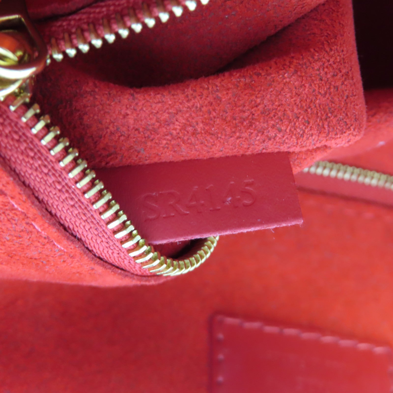 LOUIS VUITTON Damier Caissa Hobo金扣肩背袋棕色/紅色