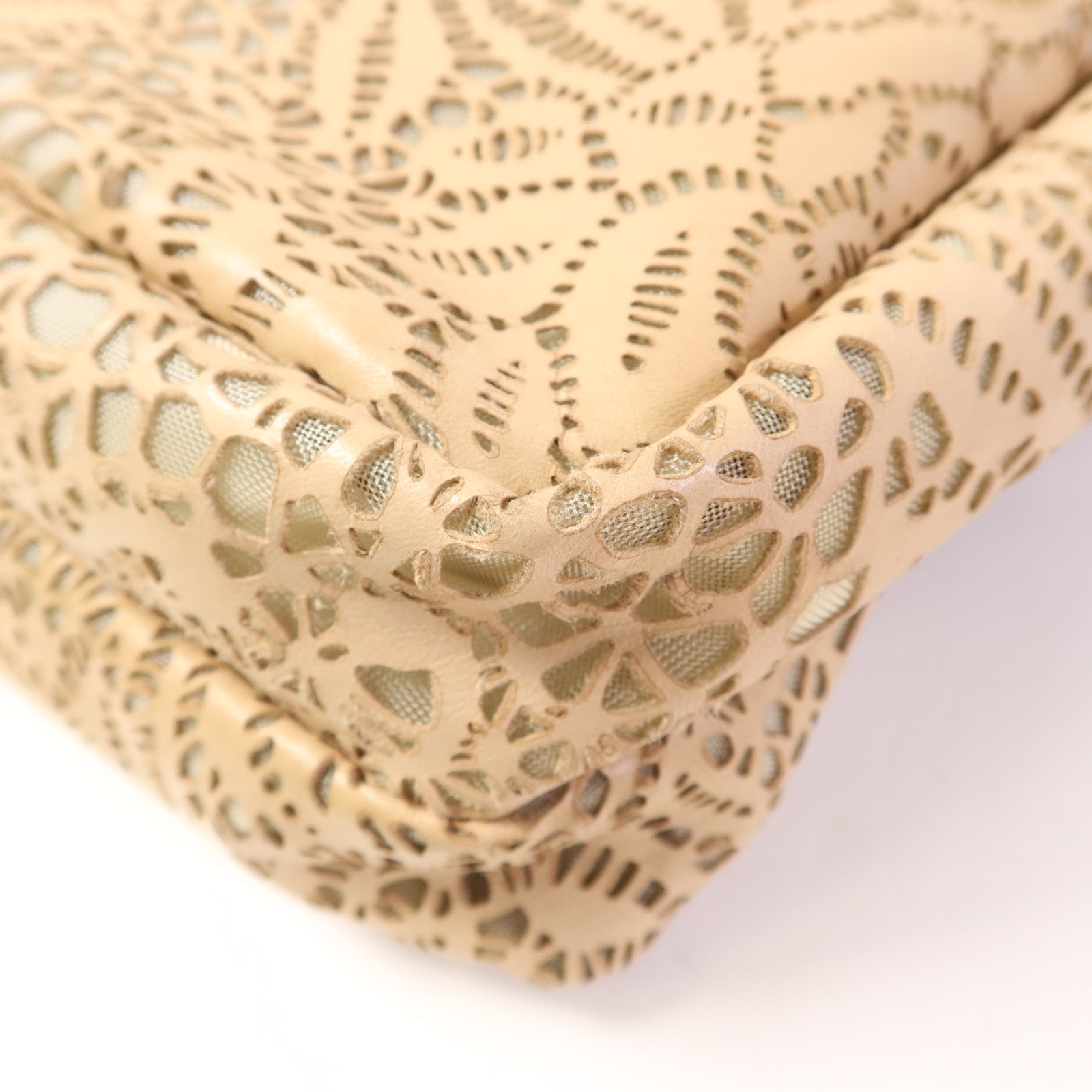 Valentino 牛皮皮革/漆皮皮革Handbag銀扣肩背袋