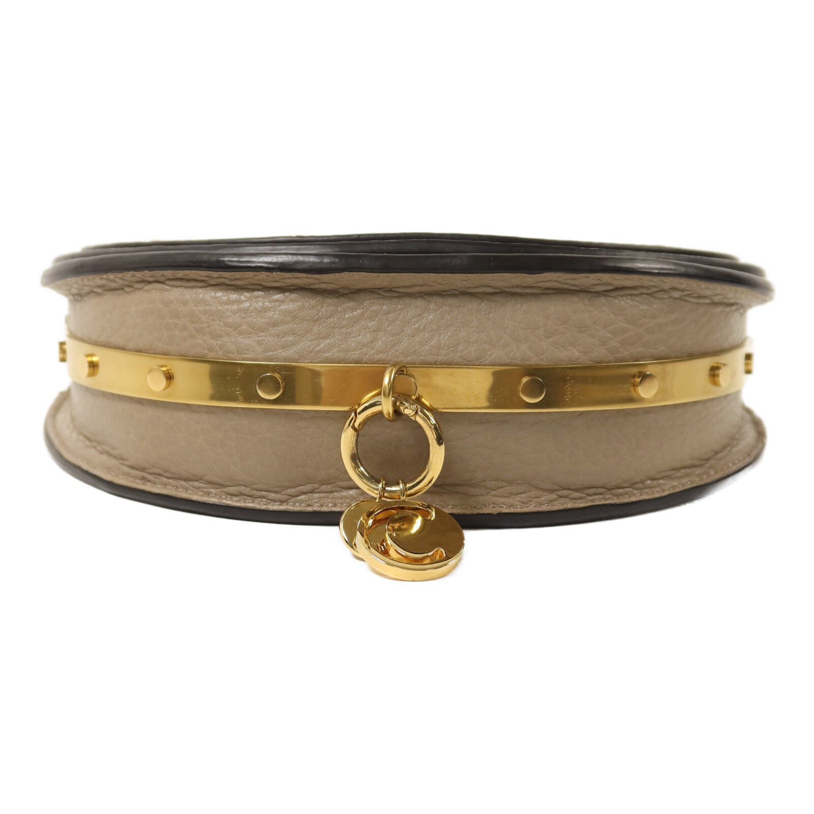 Chloe 牛皮皮革Nile Minaudiere Bracelet Bag金扣手挽肩背兩用袋