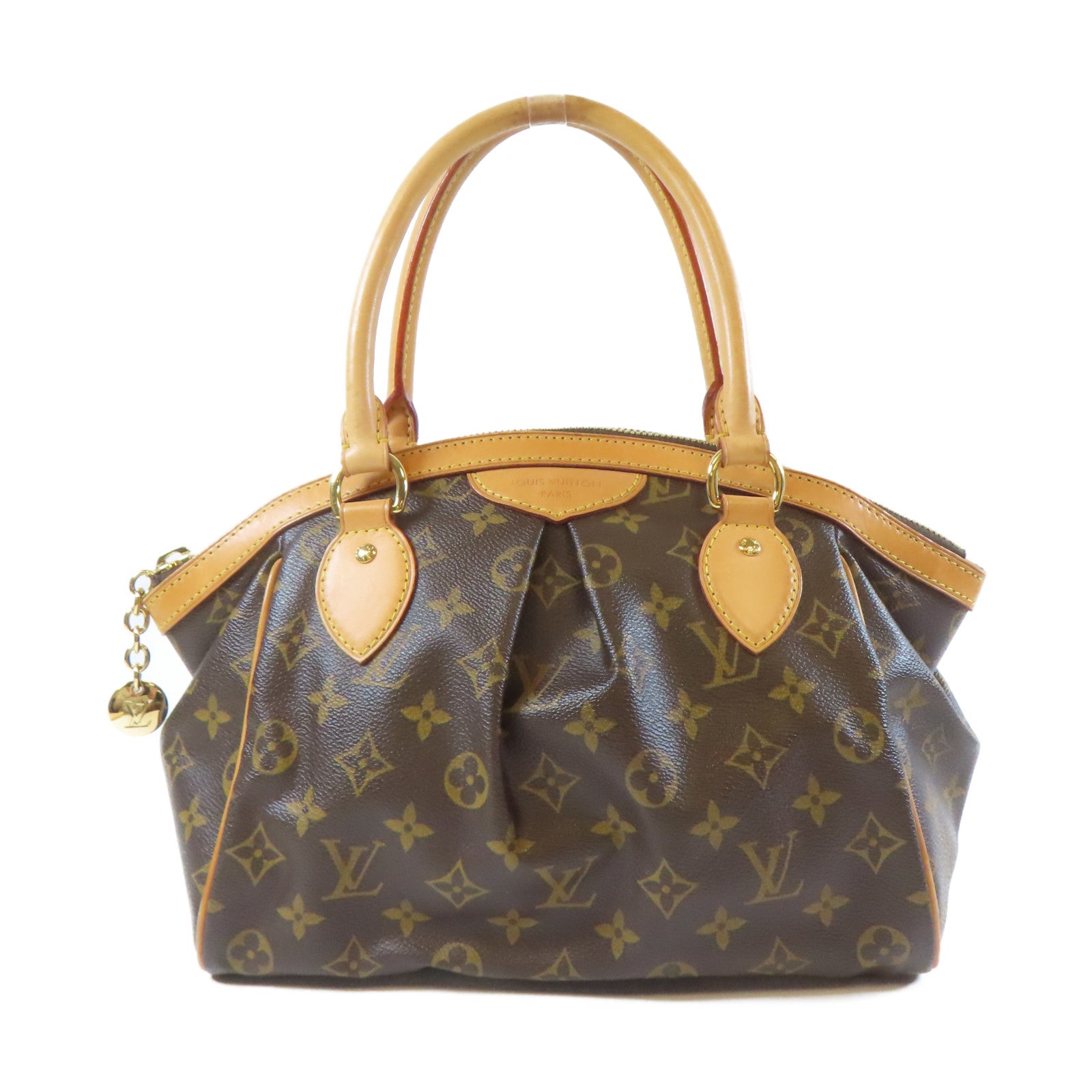 LOUIS VUITTON Monogram Tivoli PM金扣手挽袋啡色