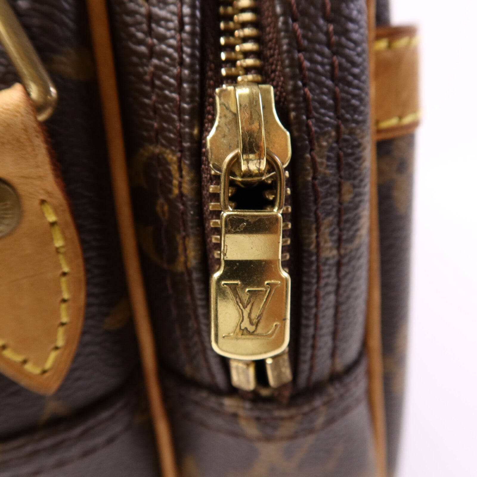 LOUIS VUITTON 【激減優惠】Monogram Reporter PM金扣肩背袋