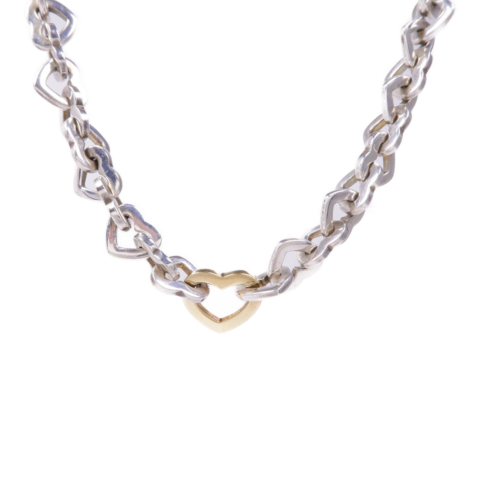 TIFFANY＆CO 925純銀/18K黃金Necklace項鍊