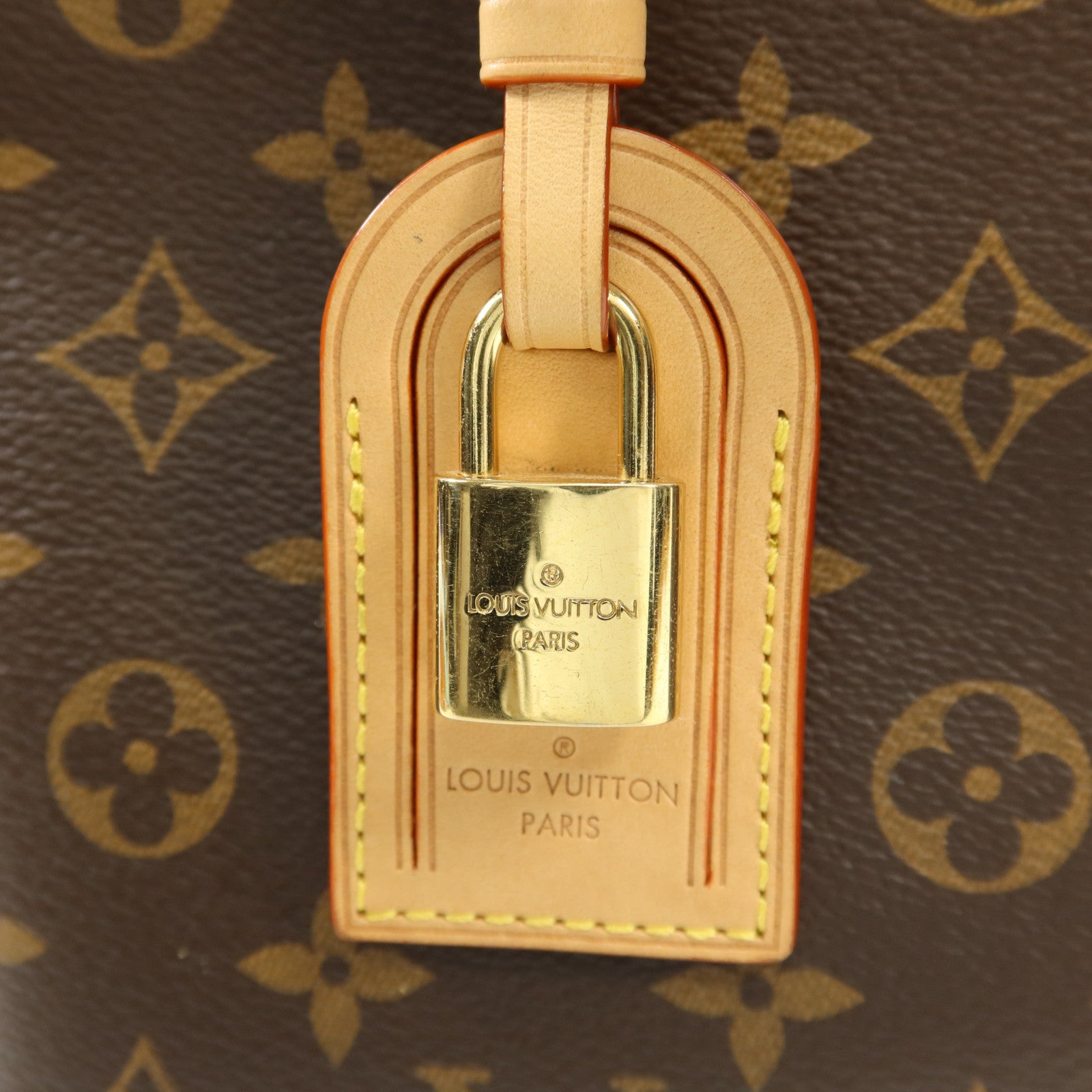 LOUIS VUITTON Monogram Petit Palais金扣手挽肩背兩用袋棕色