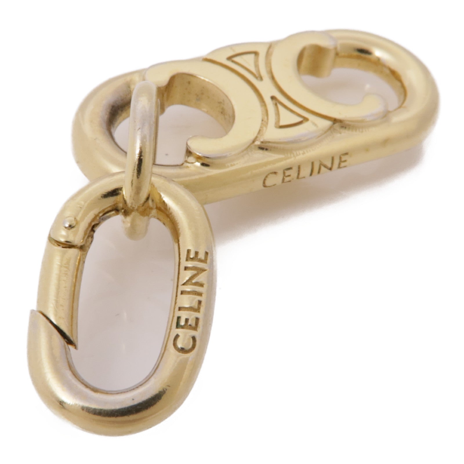 CELINE 金屬Triomphe吊墜
