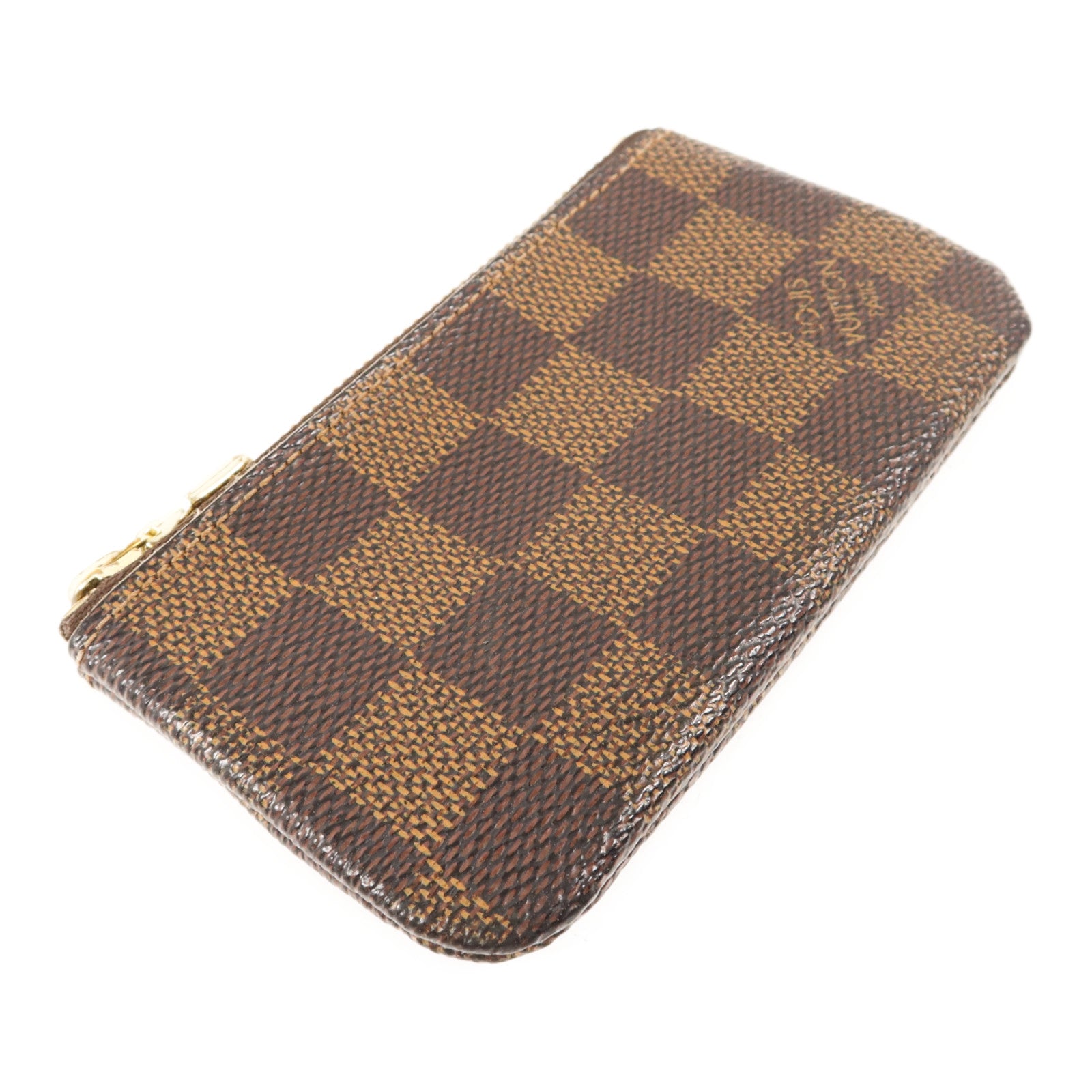 LOUIS VUITTON Damier Pochette Cles金扣零錢包