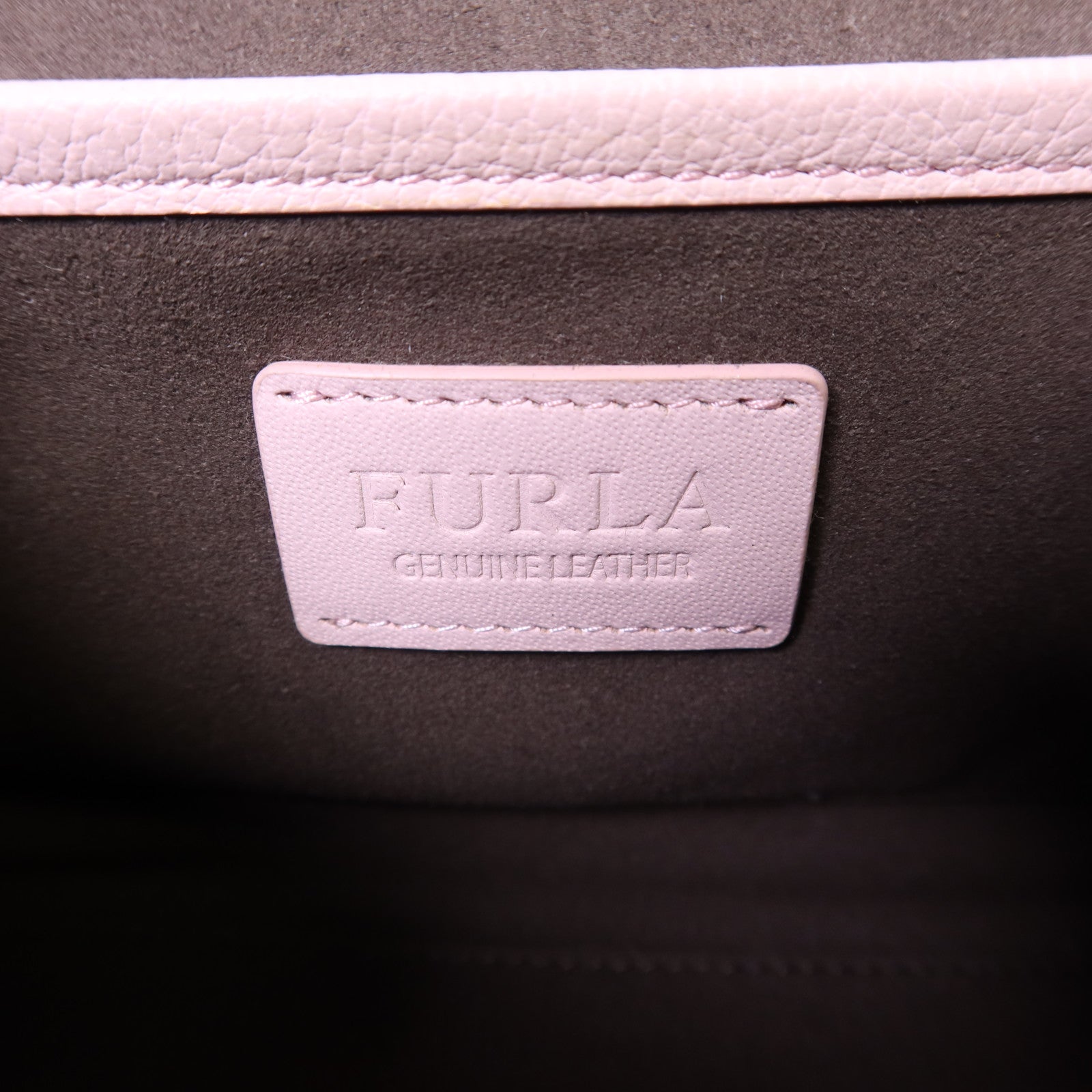 Furla 牛皮皮革Chain Shoulder Bag金扣鏈帶肩背袋