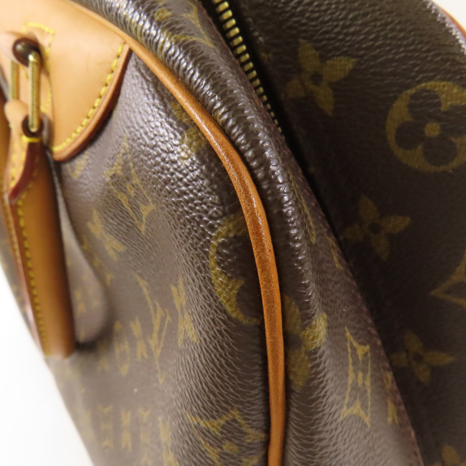 LOUIS VUITTON【激減優惠】 Monogram Deauville金扣手挽袋棕色