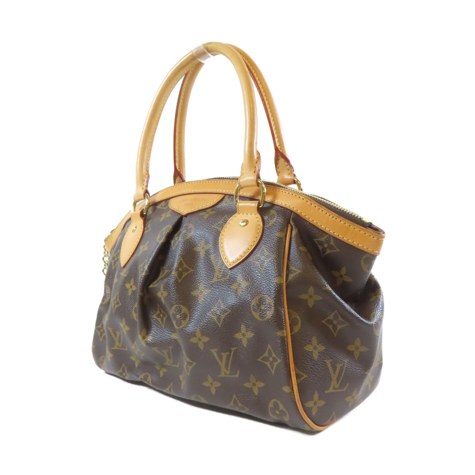 LOUIS VUITTON Monogram Tivoli PM金扣手挽袋啡色