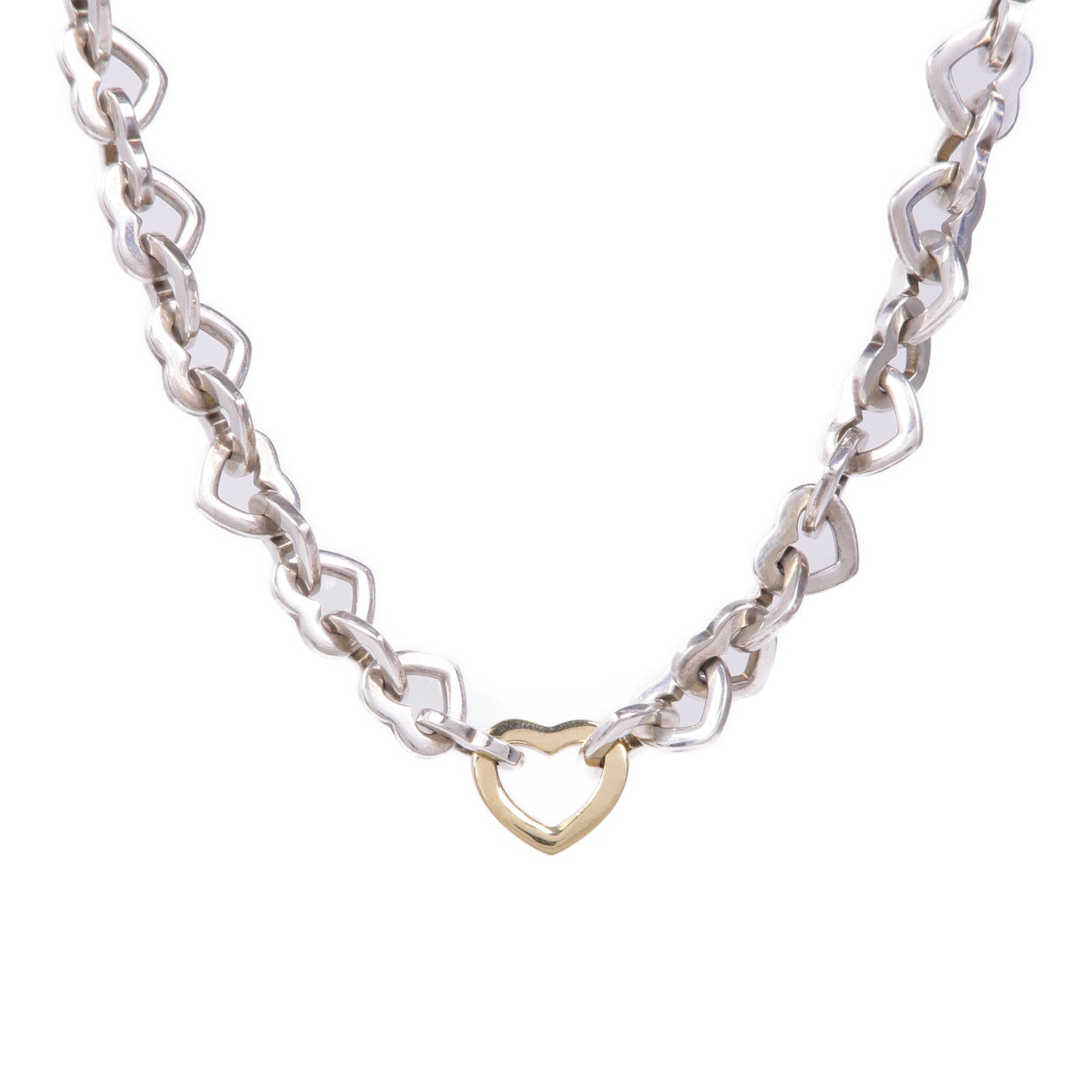 TIFFANY＆CO 925純銀/18K黃金Necklace項鍊