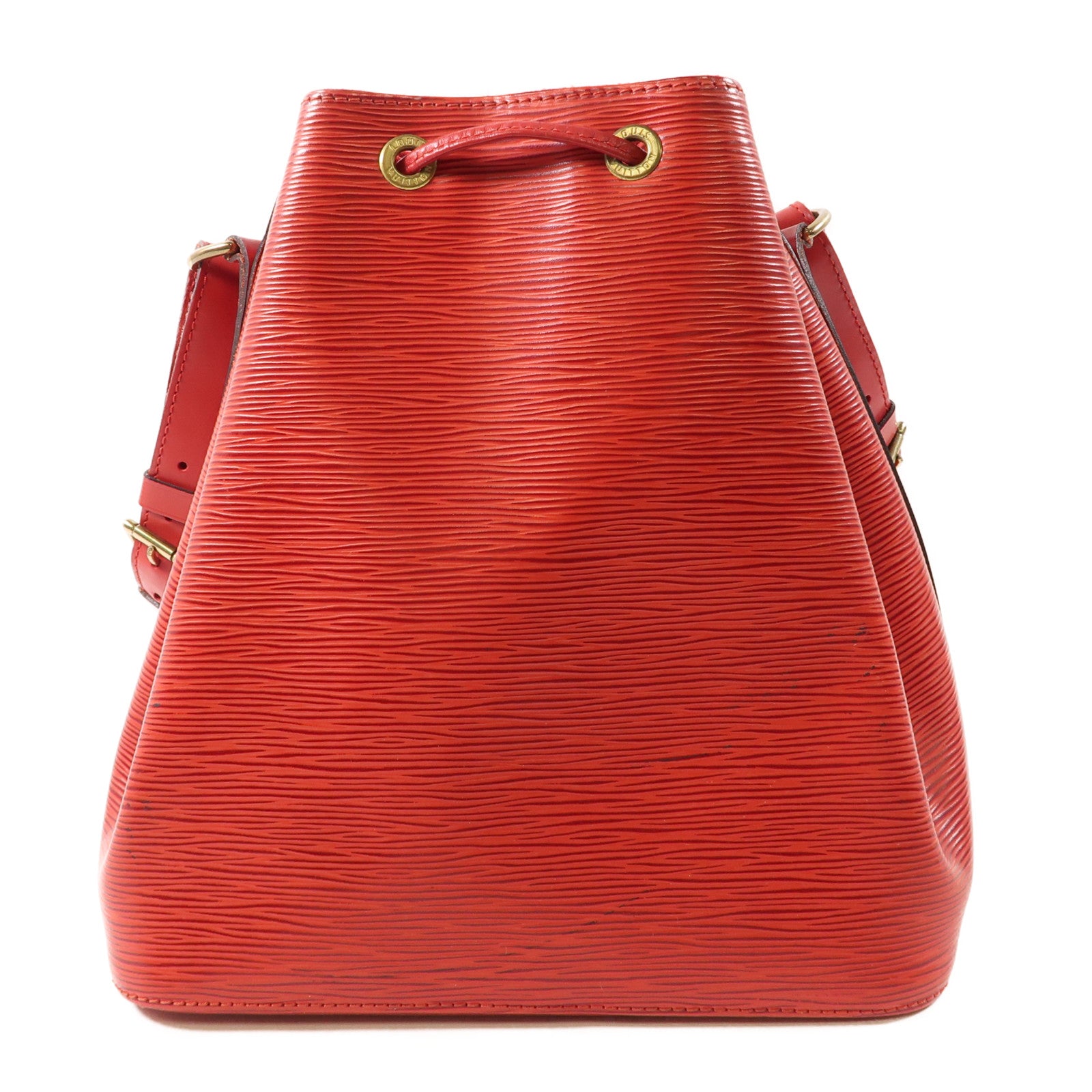 LOUIS VUITTON Epi Petit Noe金扣肩背袋紅色