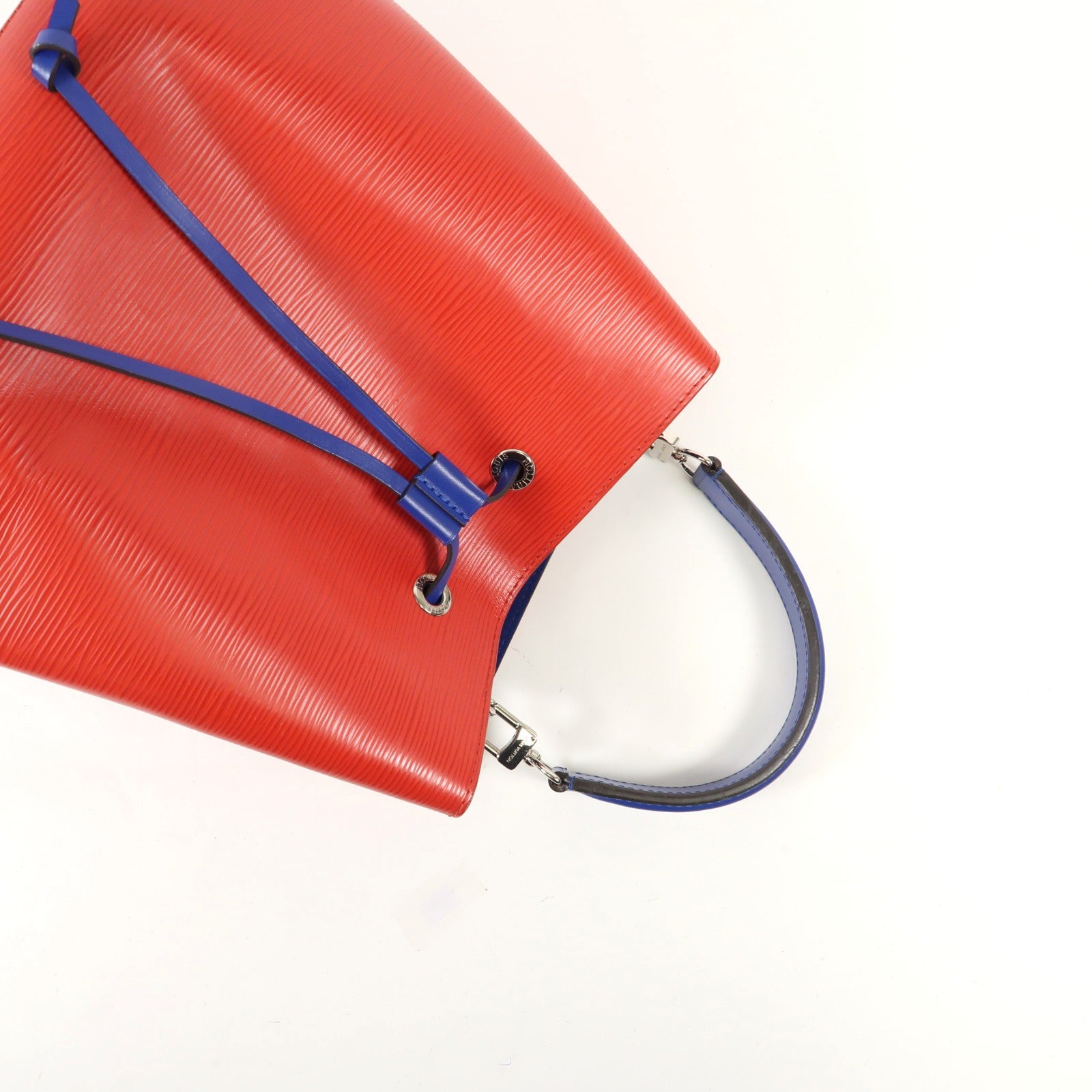 LOUIS VUITTON Epi NeoNoe MM銀扣手挽肩背兩用袋紅色藍色