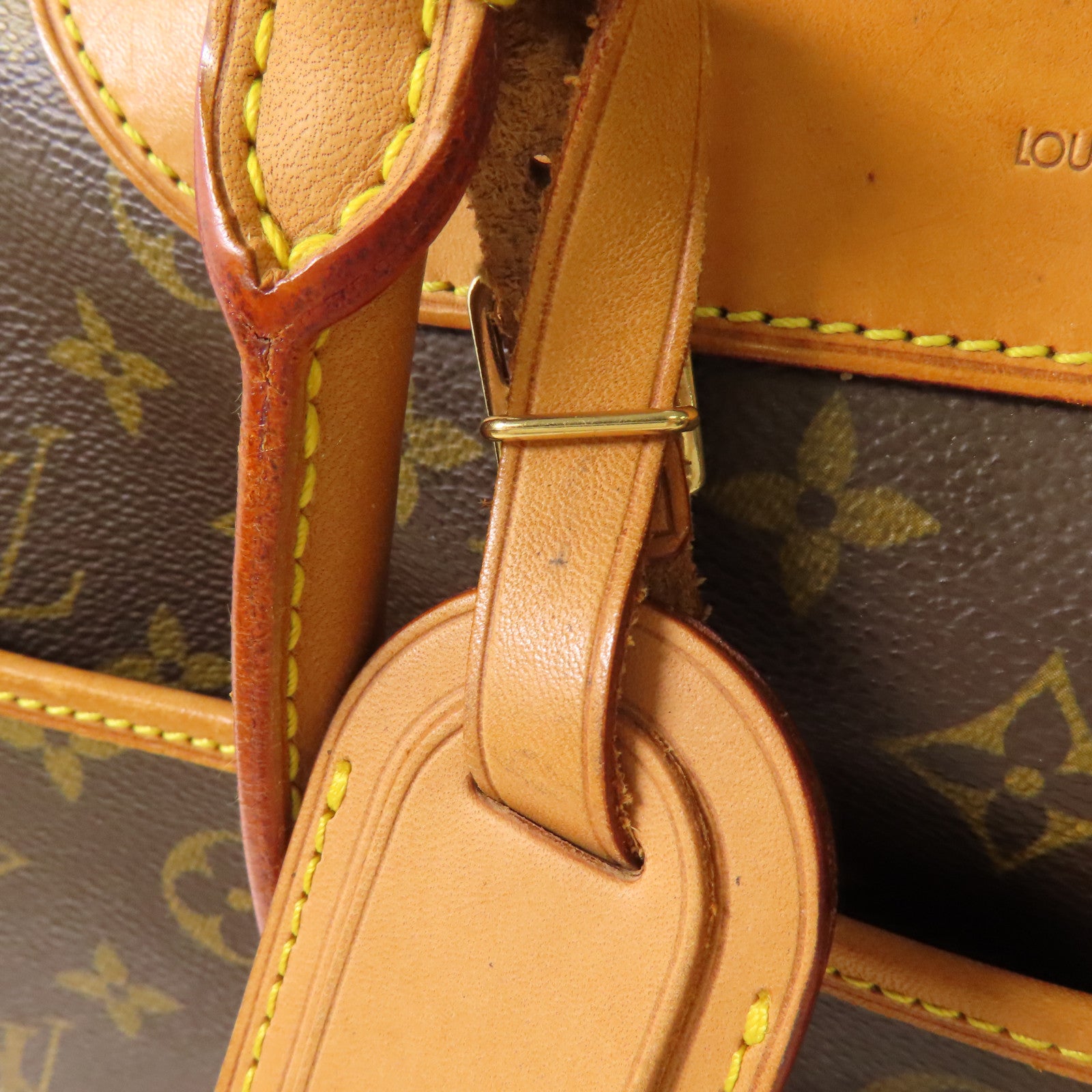 LOUIS VUITTON【激減優惠】 Monogram Deauville金扣手挽袋棕色