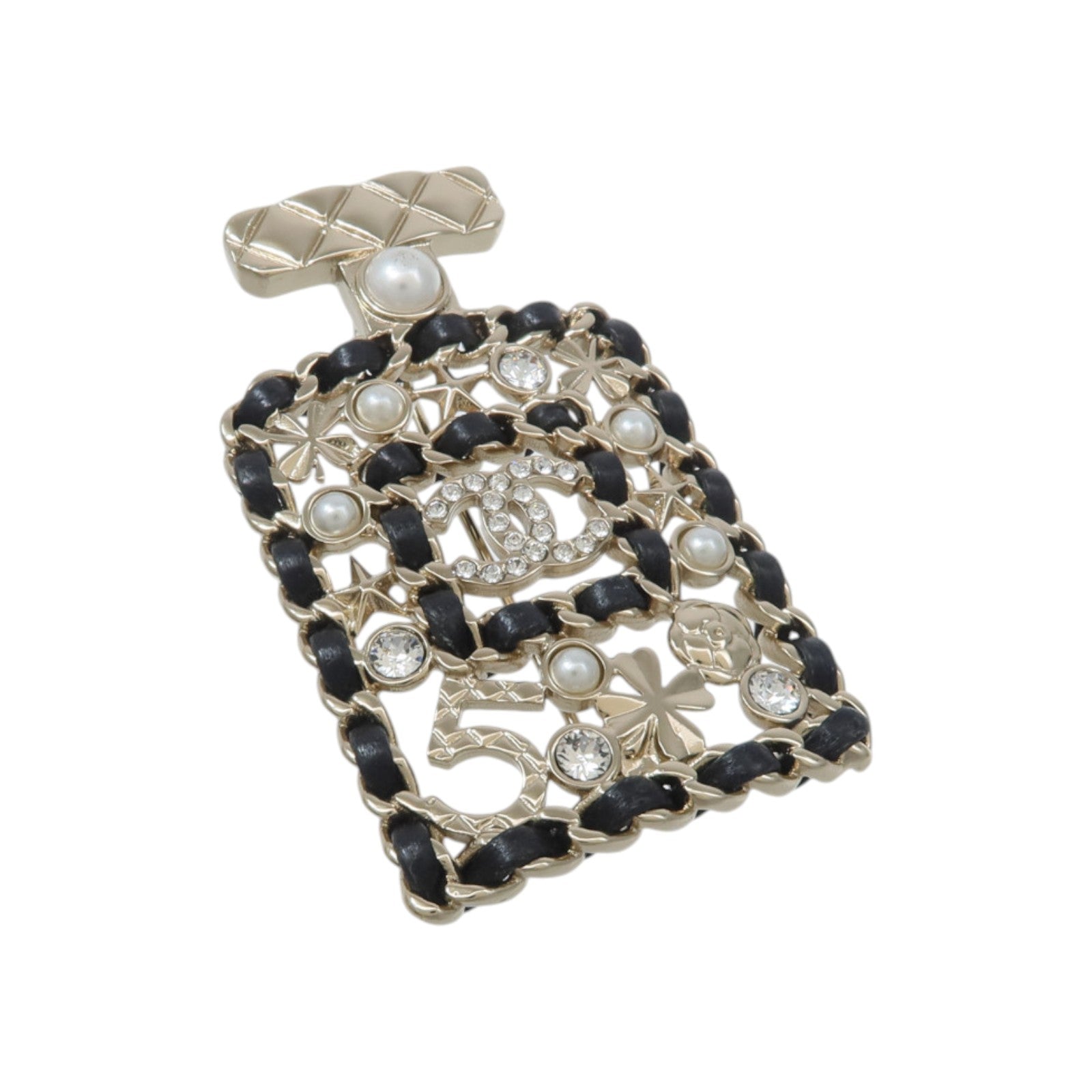 CHANEL 【激減優惠】金屬/皮革Brooch胸針