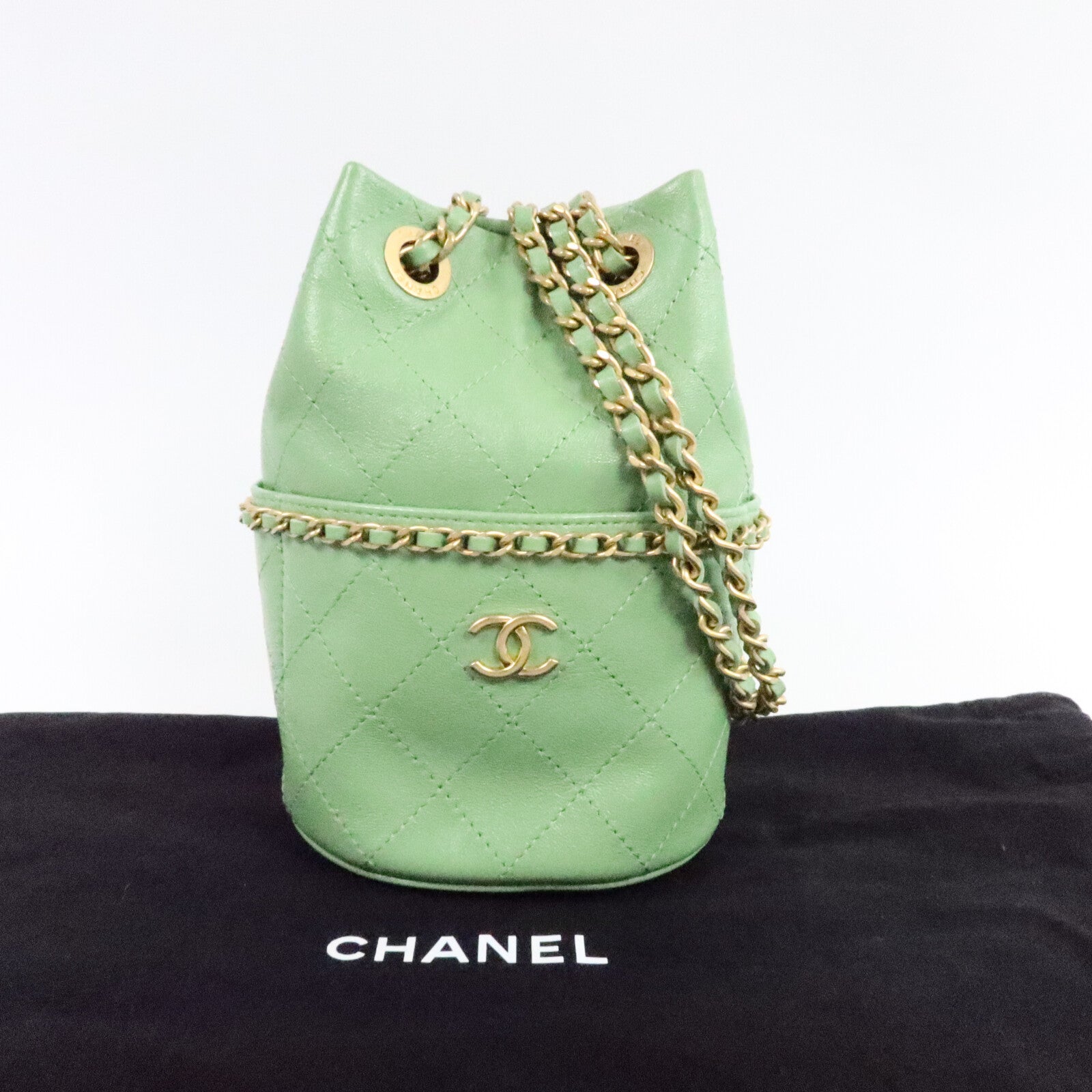 CHANEL 羊皮皮革Chain Shoulder Bag肩背袋